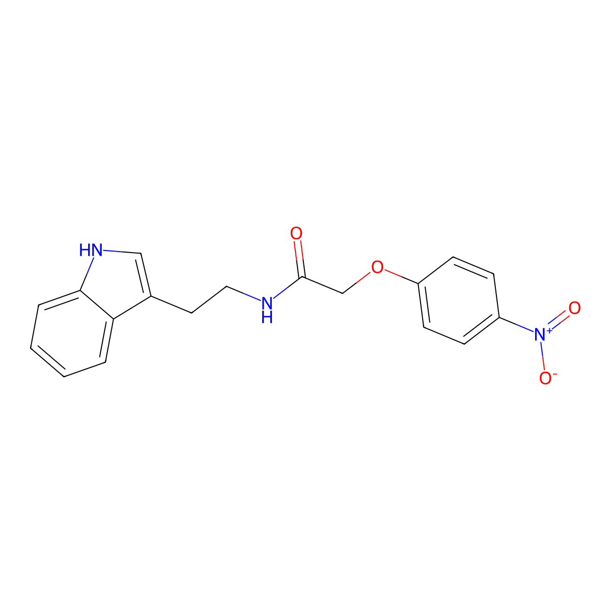 N-[2-(1H-indol-3-yl)ethyl]-2-(4-nitrophenoxy)acetamide molecular structure, CAS 1024124-92-2