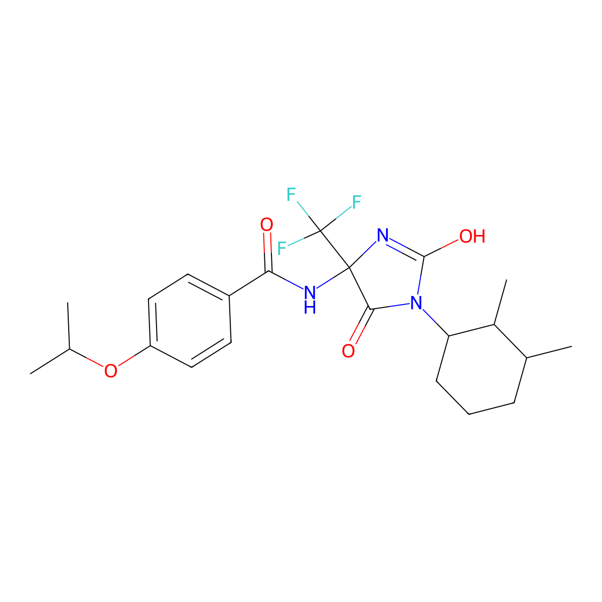 C22H28F3N3O4 molecular structure, CAS 1024144-38-4