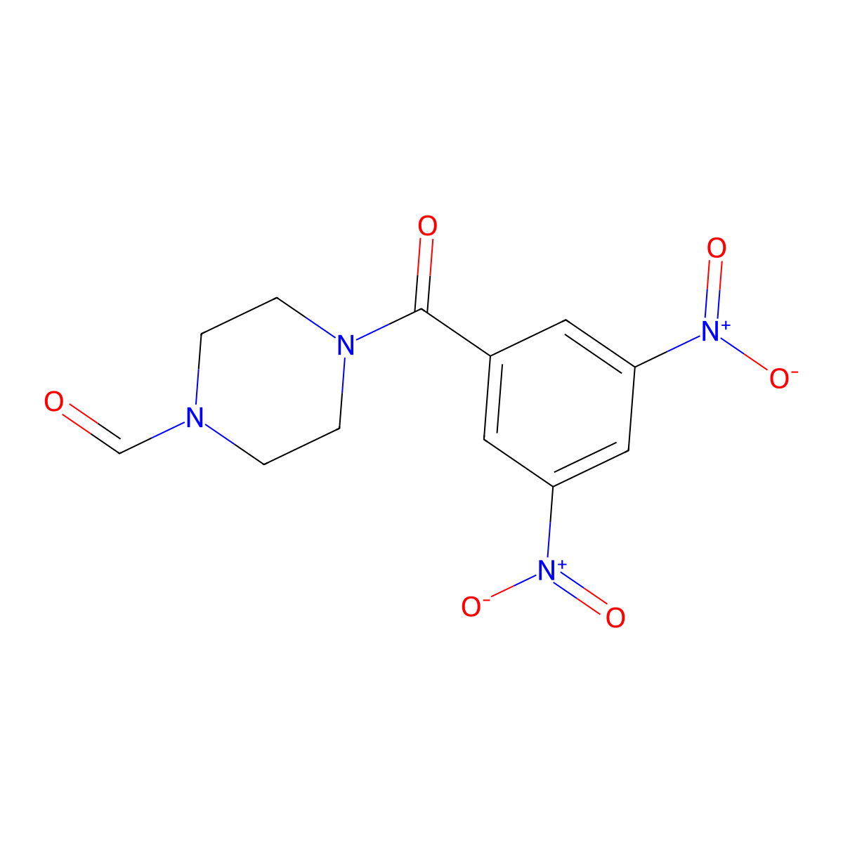 4-(3,5-Dinitrobenzoyl)piperazine-1-carbaldehyde molecular structure, CAS 1024146-22-2