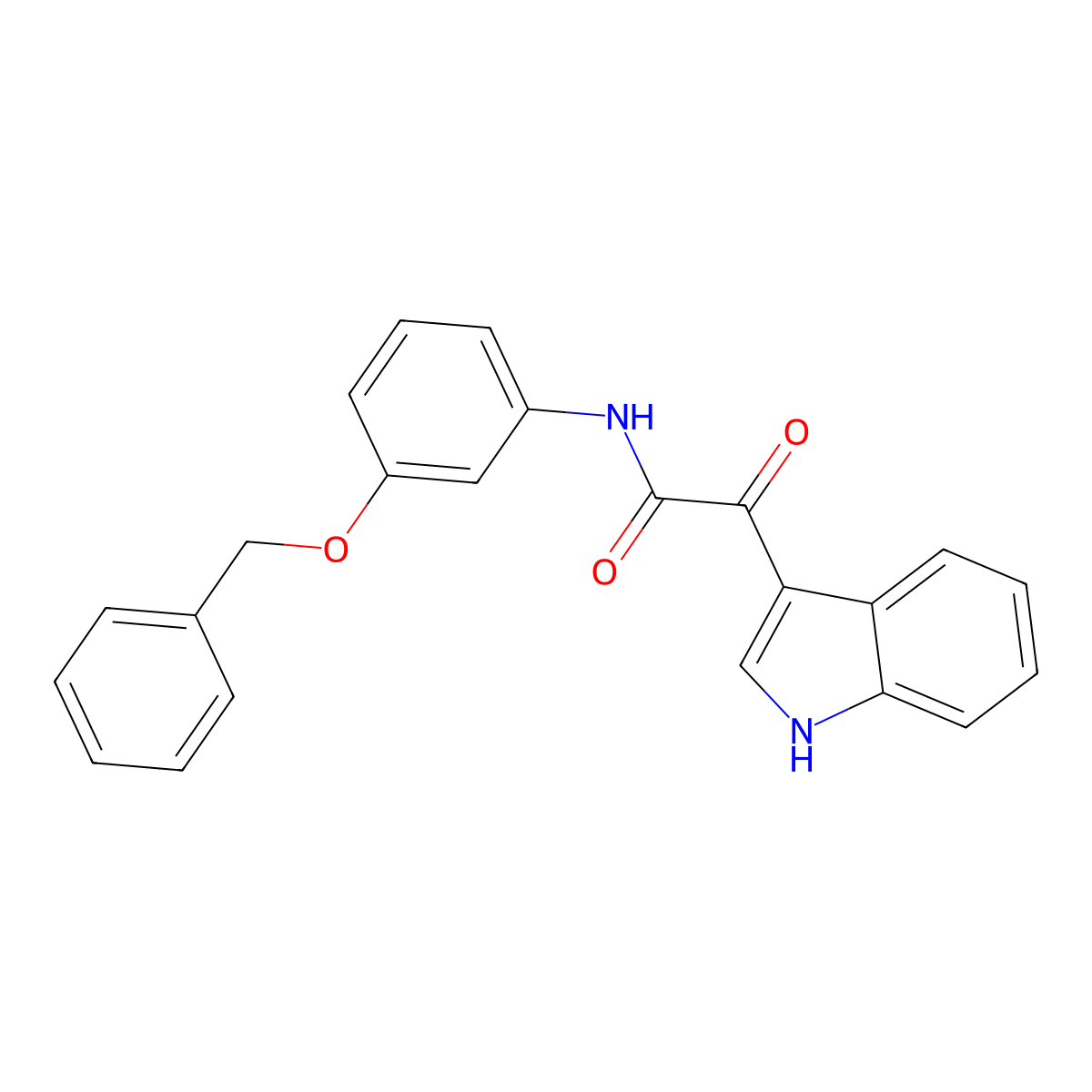 N-[3-(Benzyloxy)phenyl]-2-(1H-indol-3-yl)-2-oxoacetamide molecular structure, CAS 1024184-66-4