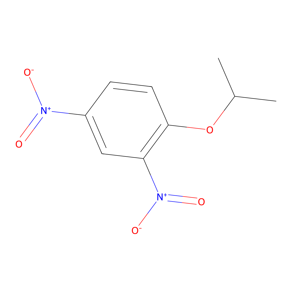 2,4-Dinitro-1-(propan-2-yloxy)benzene molecular structure, CAS 10242-16-7