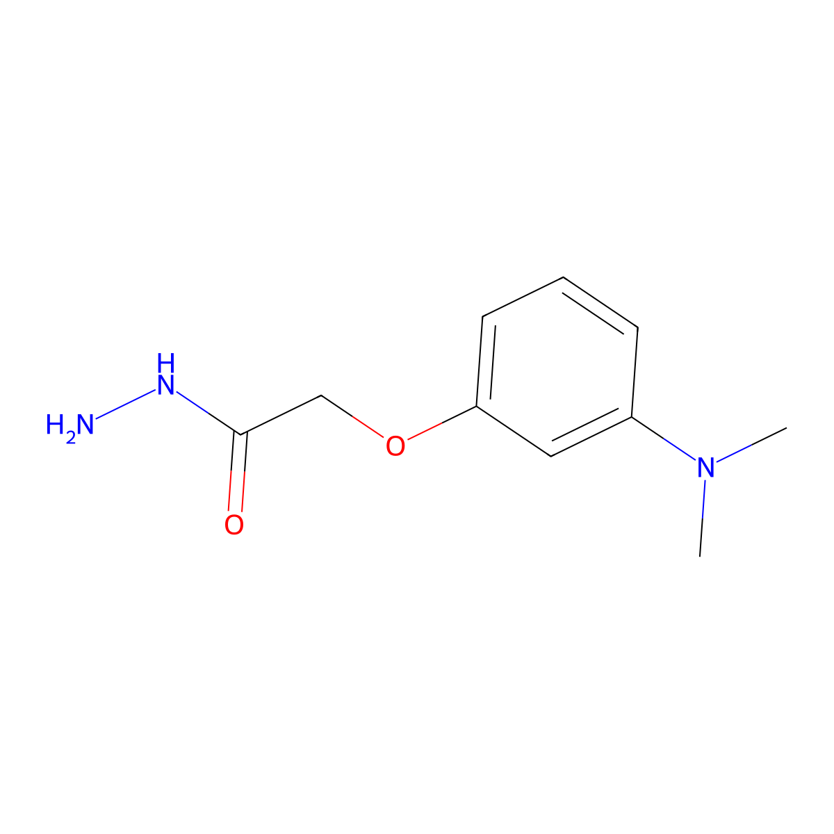 2-[3-(Dimethylamino)phenoxy]acetohydrazide molecular structure, CAS 1024213-50-0