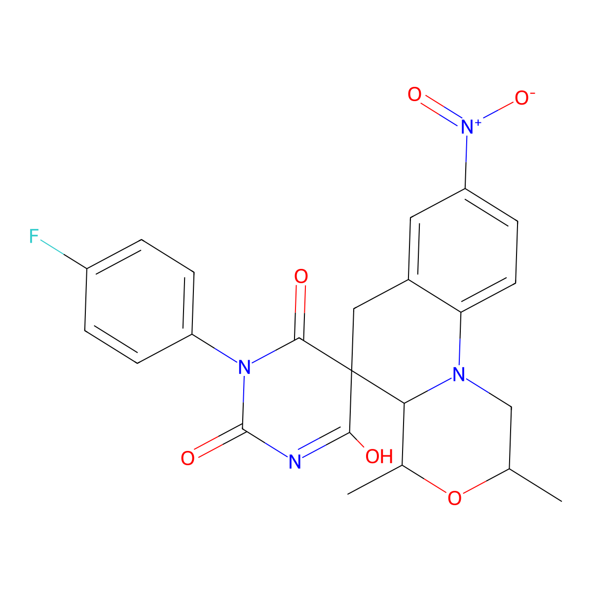 C23H21FN4O6 molecular structure, CAS 1024219-44-0