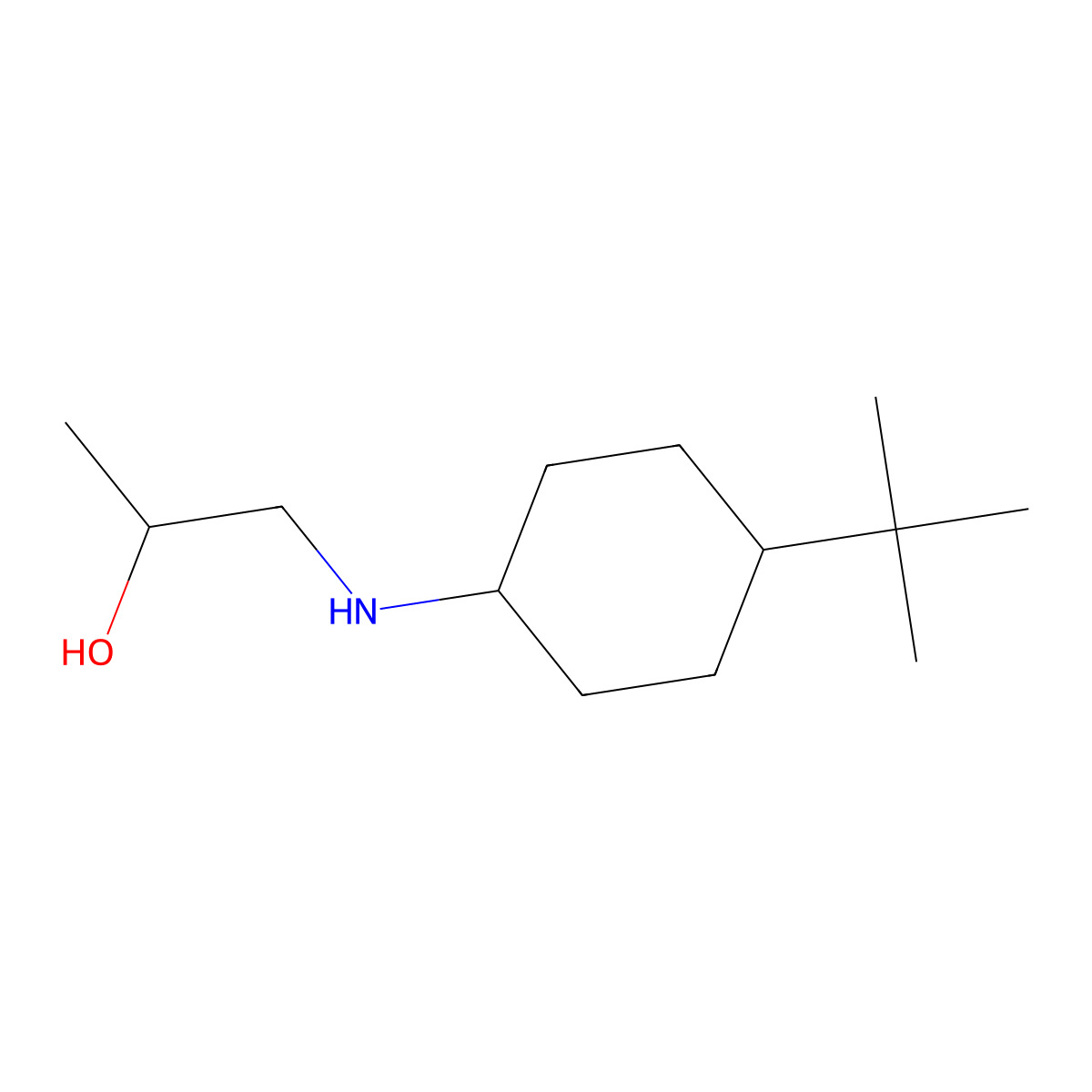 1-[(4-Tert-butylcyclohexyl)amino]propan-2-ol molecular structure, CAS 1024247-37-7