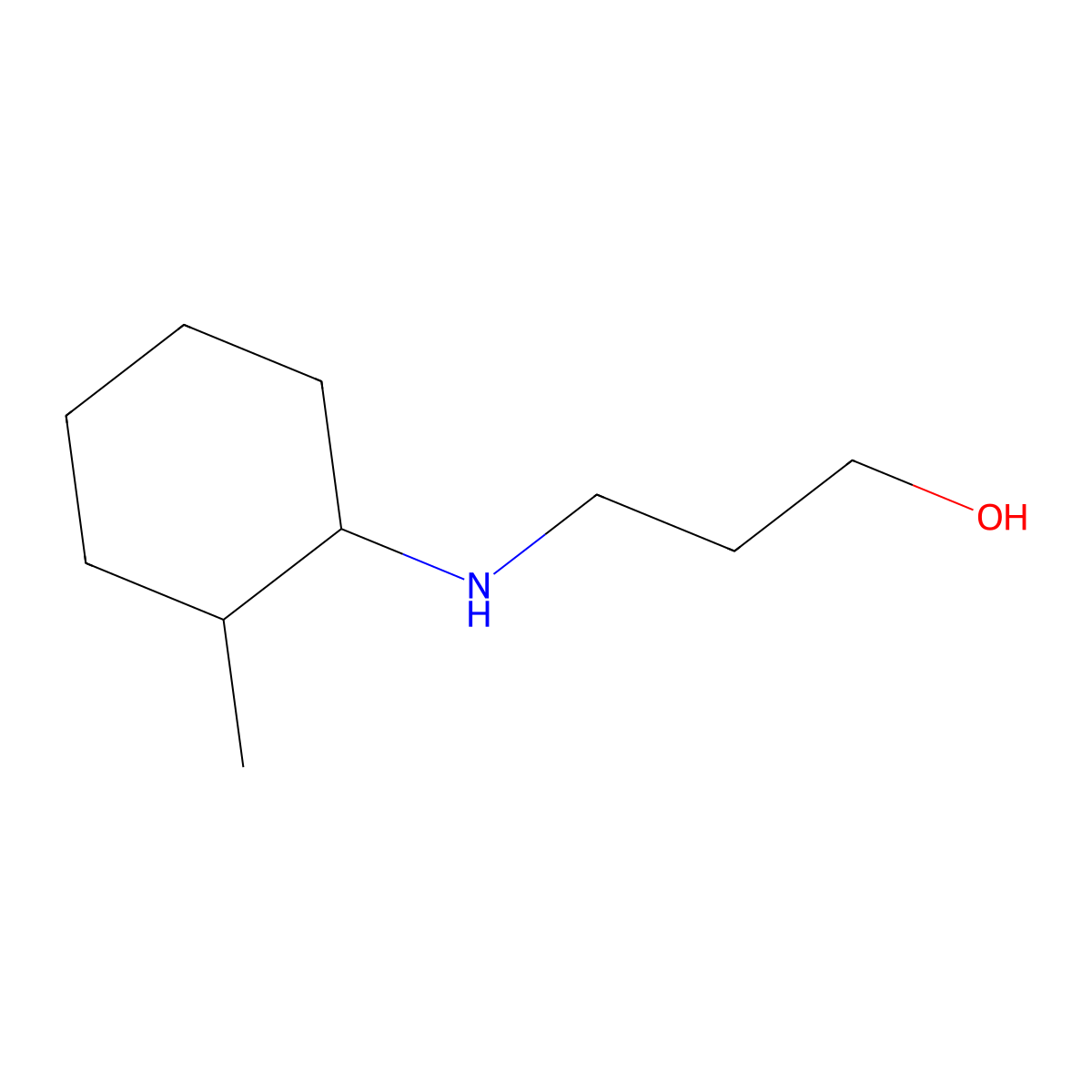 3-[(2-Methylcyclohexyl)amino]propan-1-ol molecular structure, CAS 1024247-39-9
