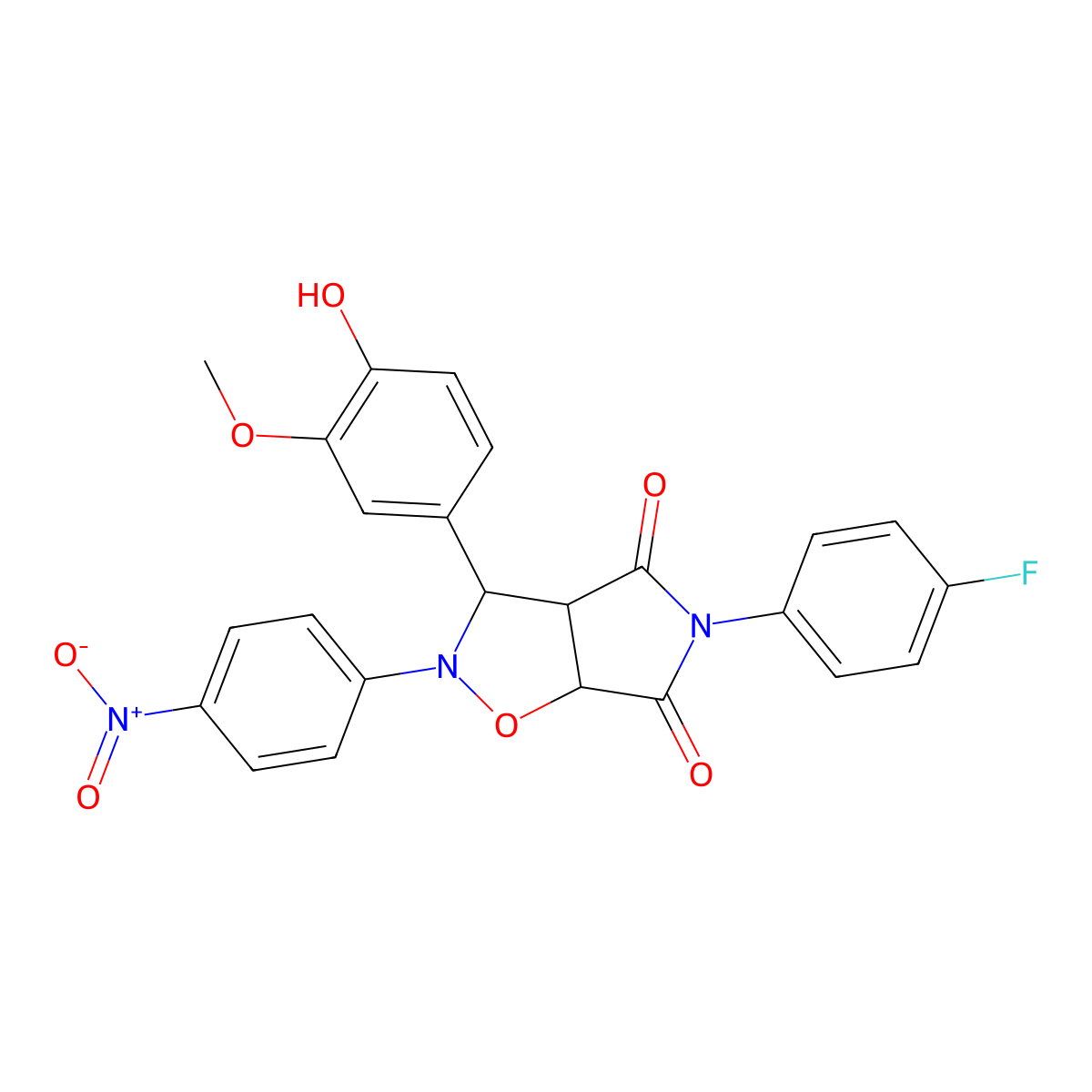 C24H18FN3O7 molecular structure, CAS 1024250-50-7