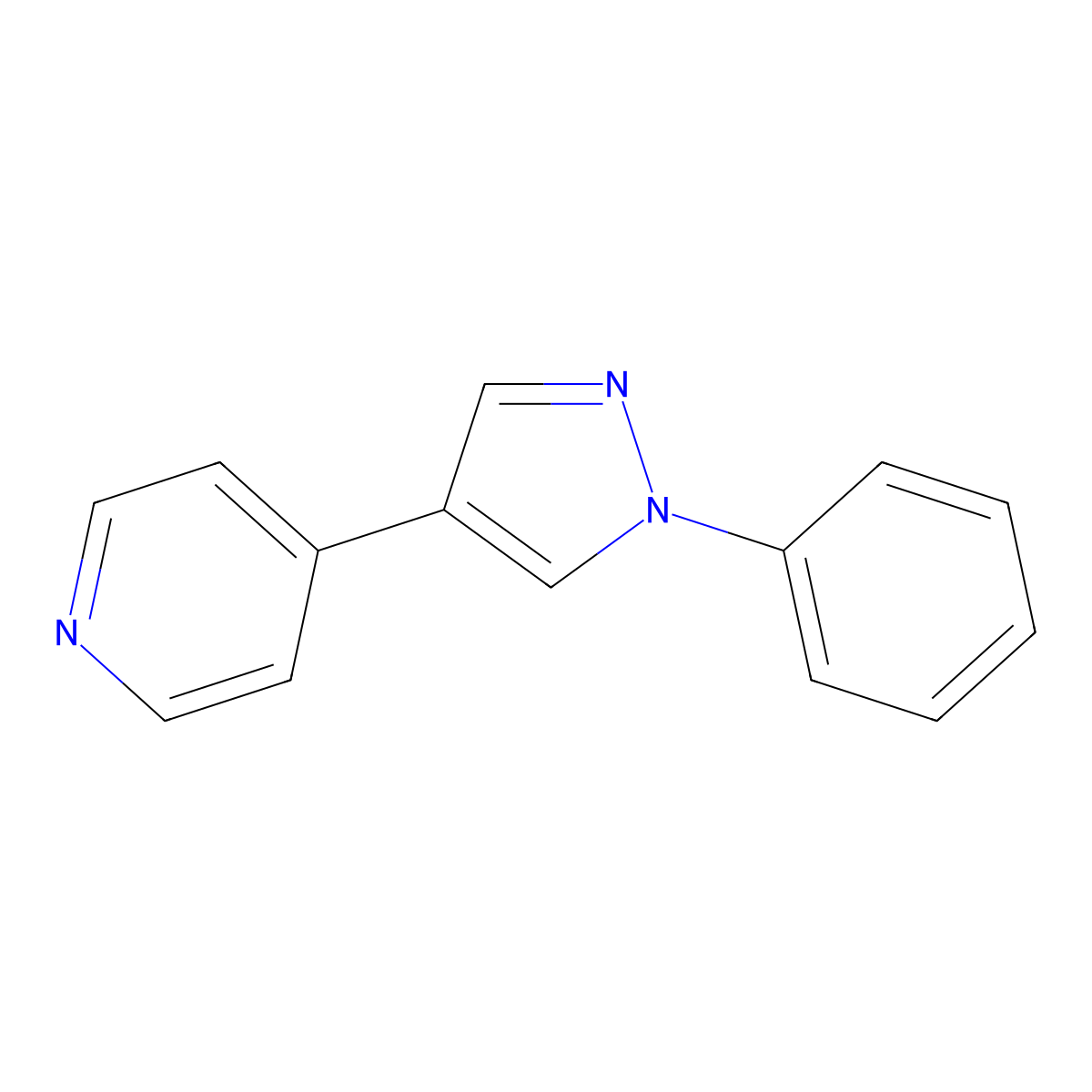 4-(1-Phenyl-1H-pyrazol-4-YL)pyridine molecular structure, CAS 1024263-20-4