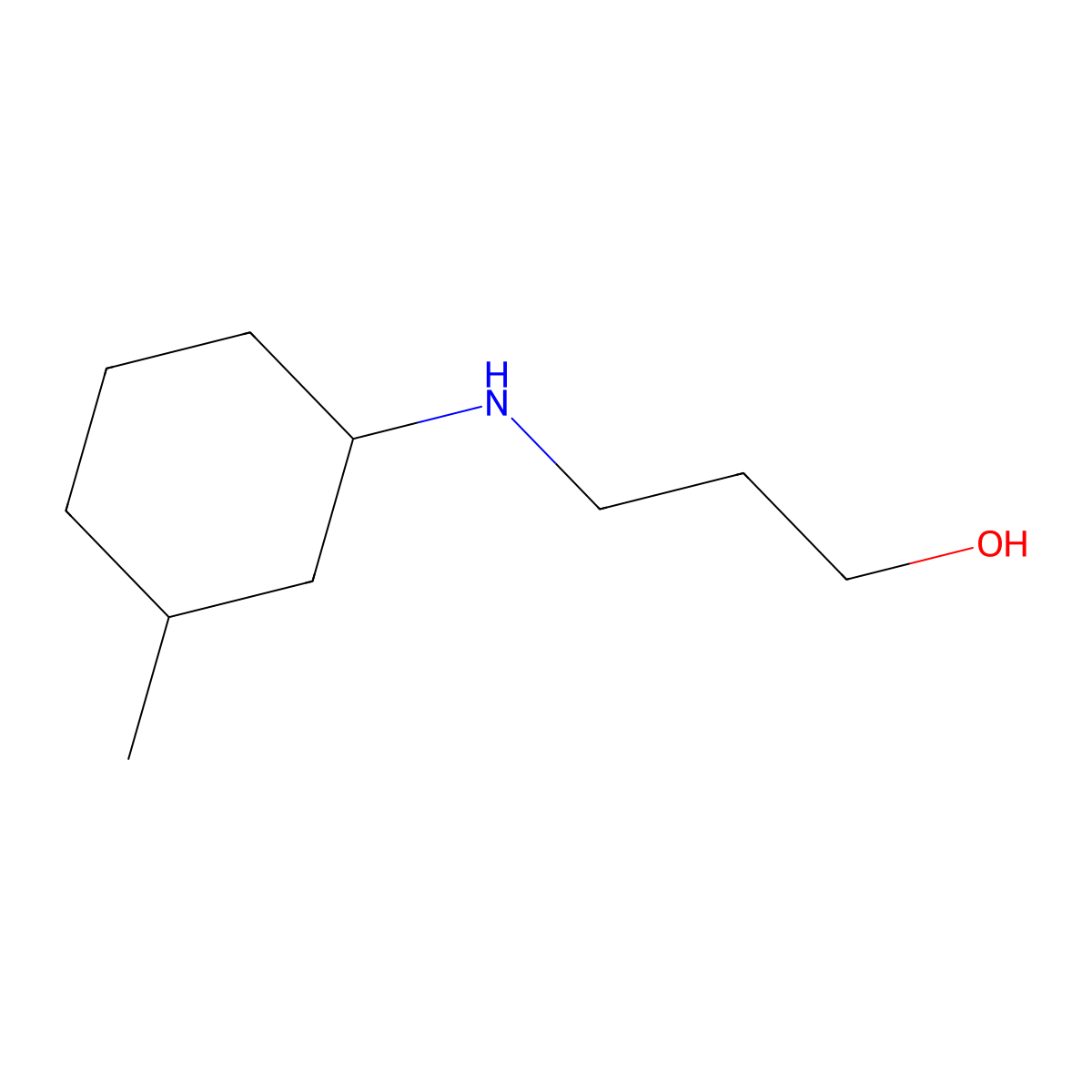 3-[(3-Methylcyclohexyl)amino]propan-1-ol molecular structure, CAS 1024275-22-6