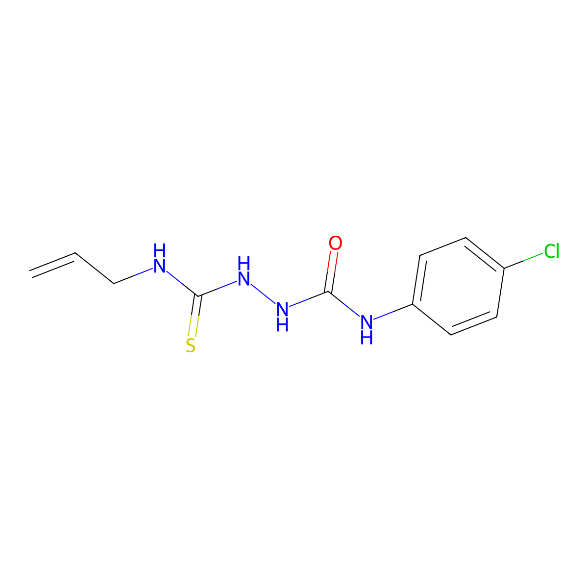 2-[(allylamino)carbothioyl]-N-(4-chlorophenyl)-1-hydrazinecarboxamide molecular structure, CAS 1024282-64-1