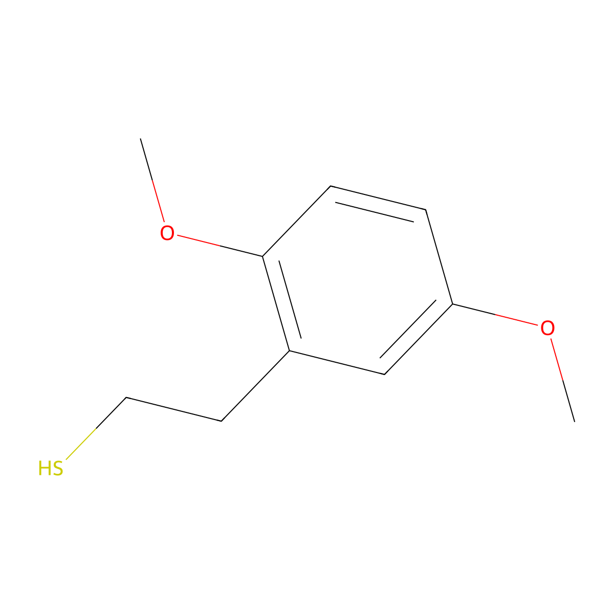 2-(2,5-Dimethoxyphenyl)ethanethiol molecular structure, CAS 1024284-92-1