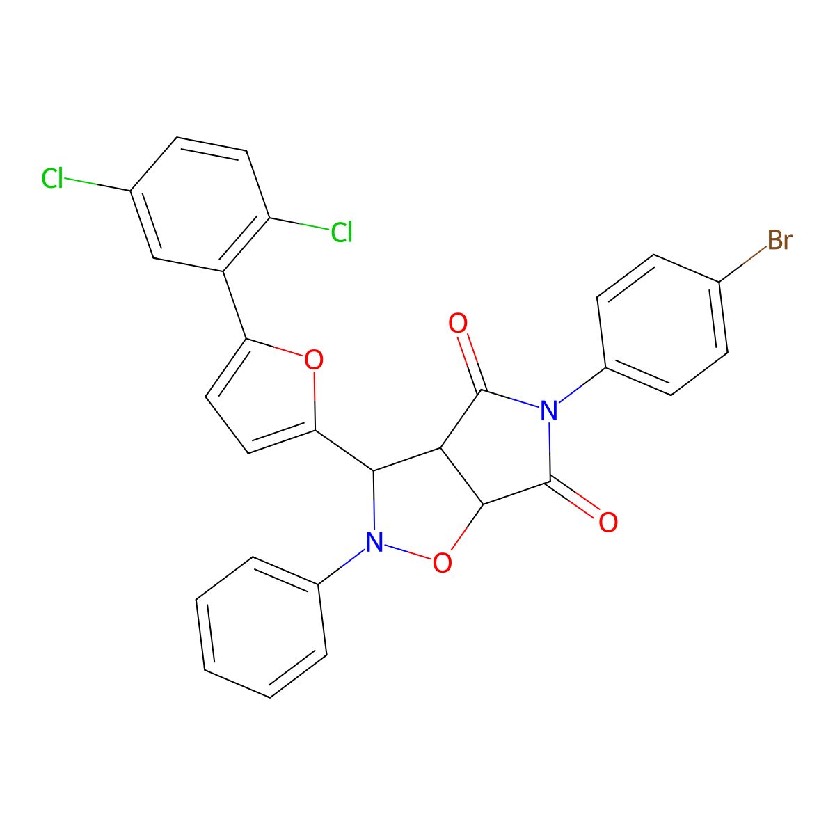 C27H17BrCl2N2O4 molecular structure, CAS 1024306-27-1