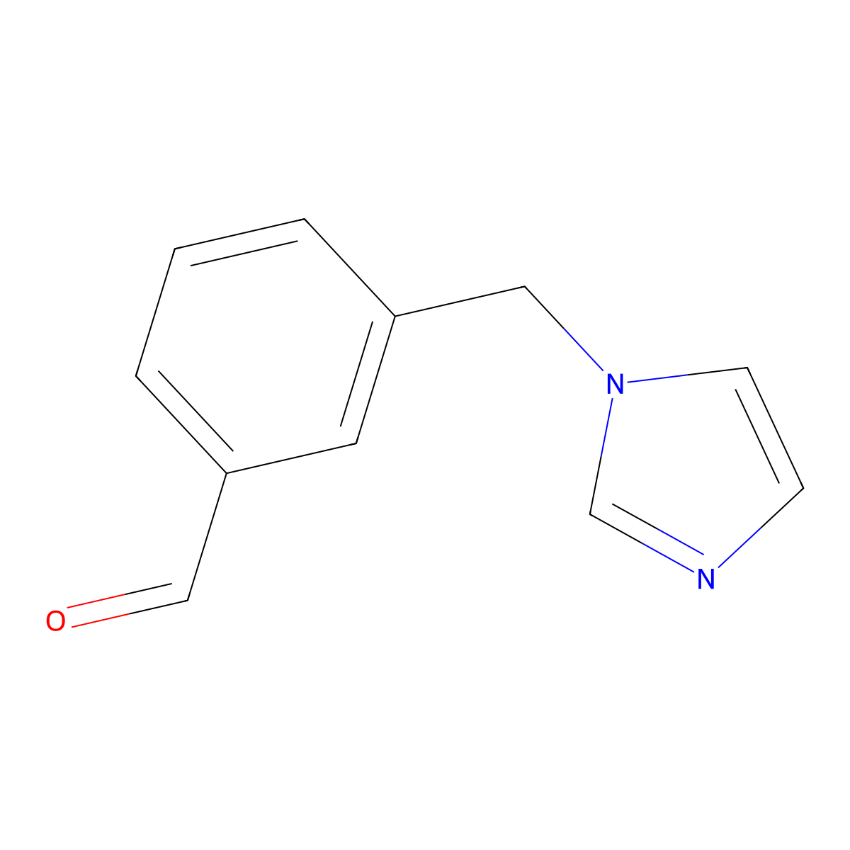 3-(1H-Imidazol-1-ylmethyl)benzaldehyde molecular structure, CAS 102432-05-3