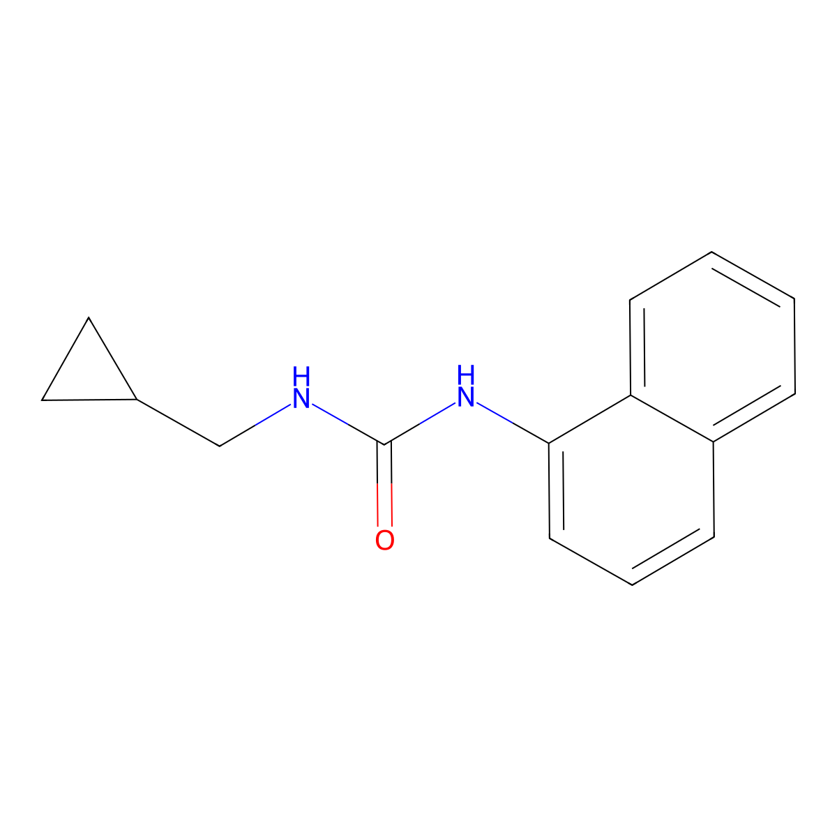 N'-(Cyclopropylmethyl)-N-naphthalen-1-ylcarbamimidic acid molecular structure, CAS 102433-13-6