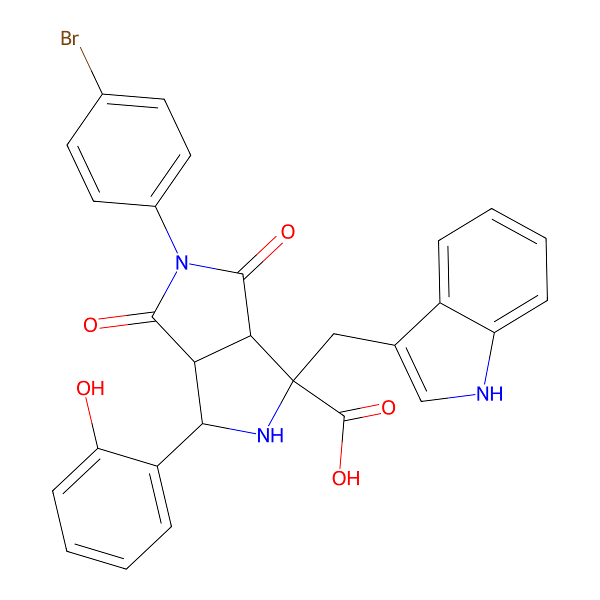 C28H22BrN3O5 molecular structure, CAS 1024359-49-6
