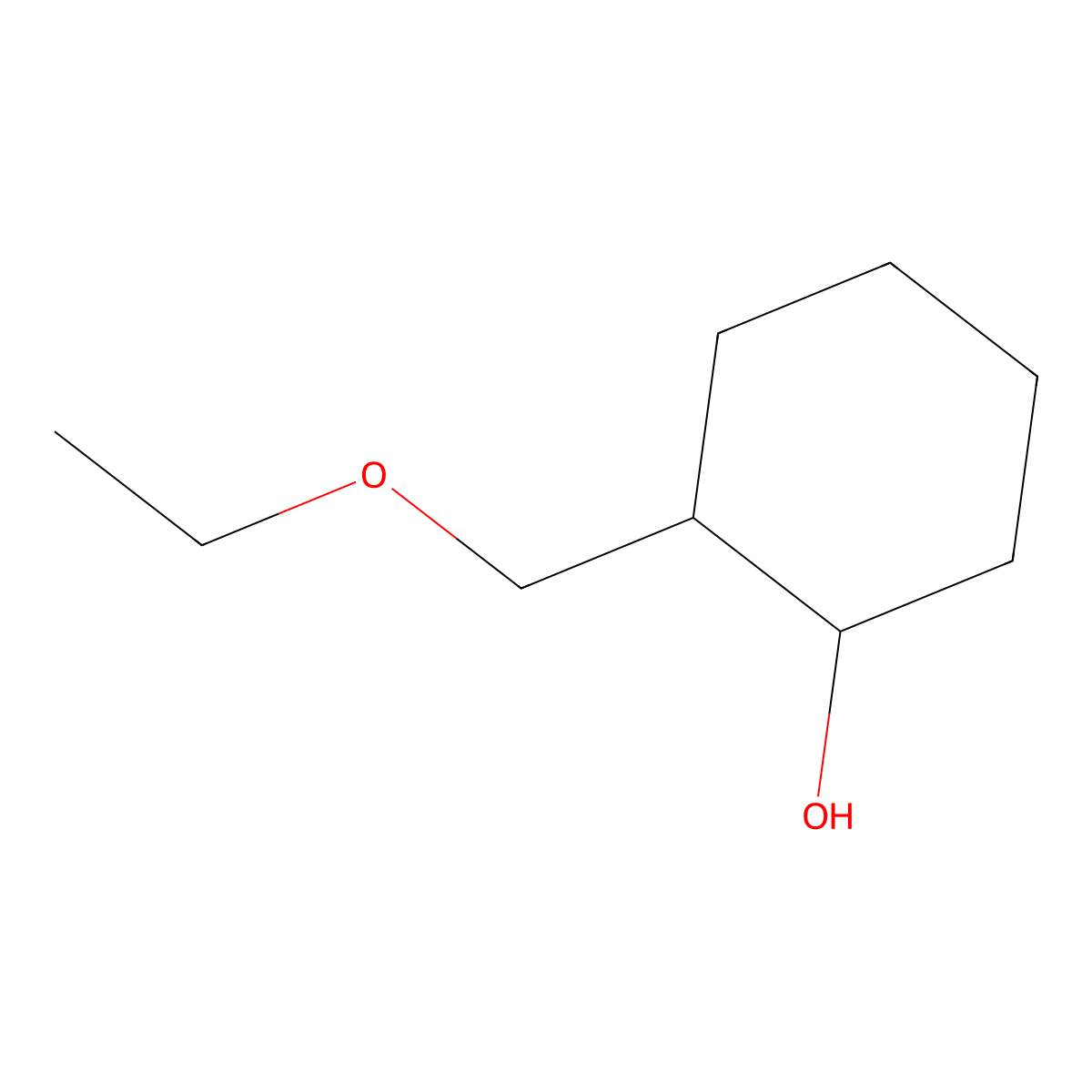 2-(Ethoxymethyl)cyclohexan-1-ol molecular structure, CAS 102439-12-3