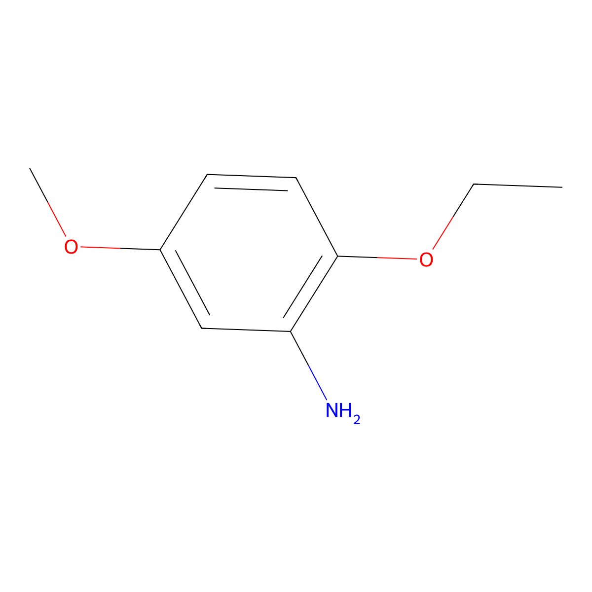 2-Ethoxy-5-methoxyaniline molecular structure, CAS 102439-33-8