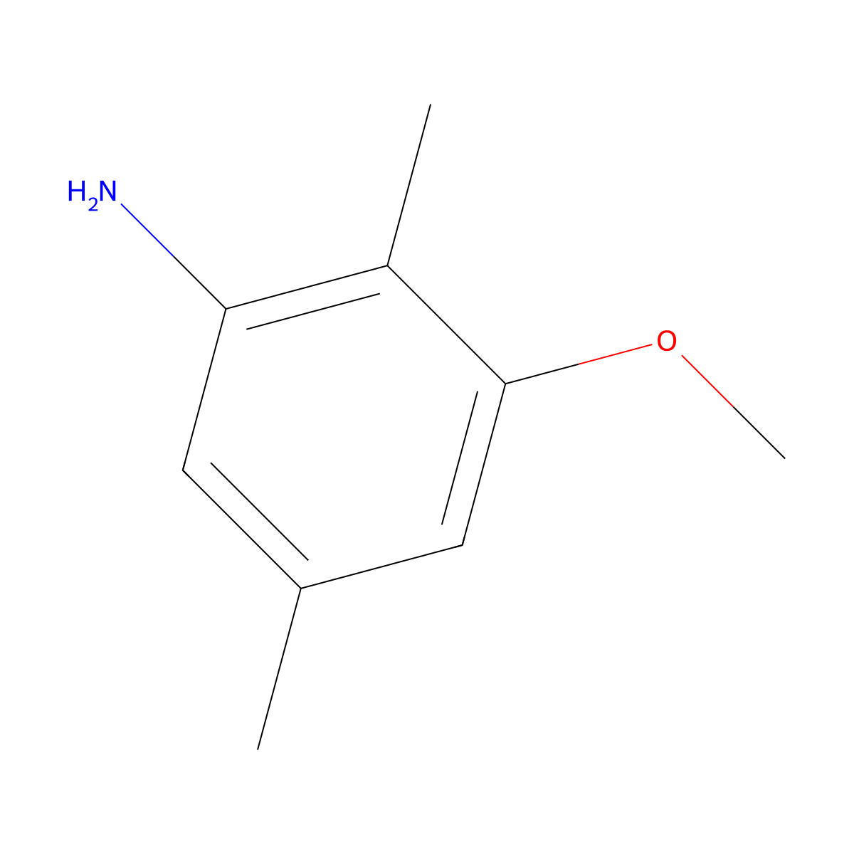 3-Methoxy-2,5-dimethylaniline molecular structure, CAS 102440-04-0