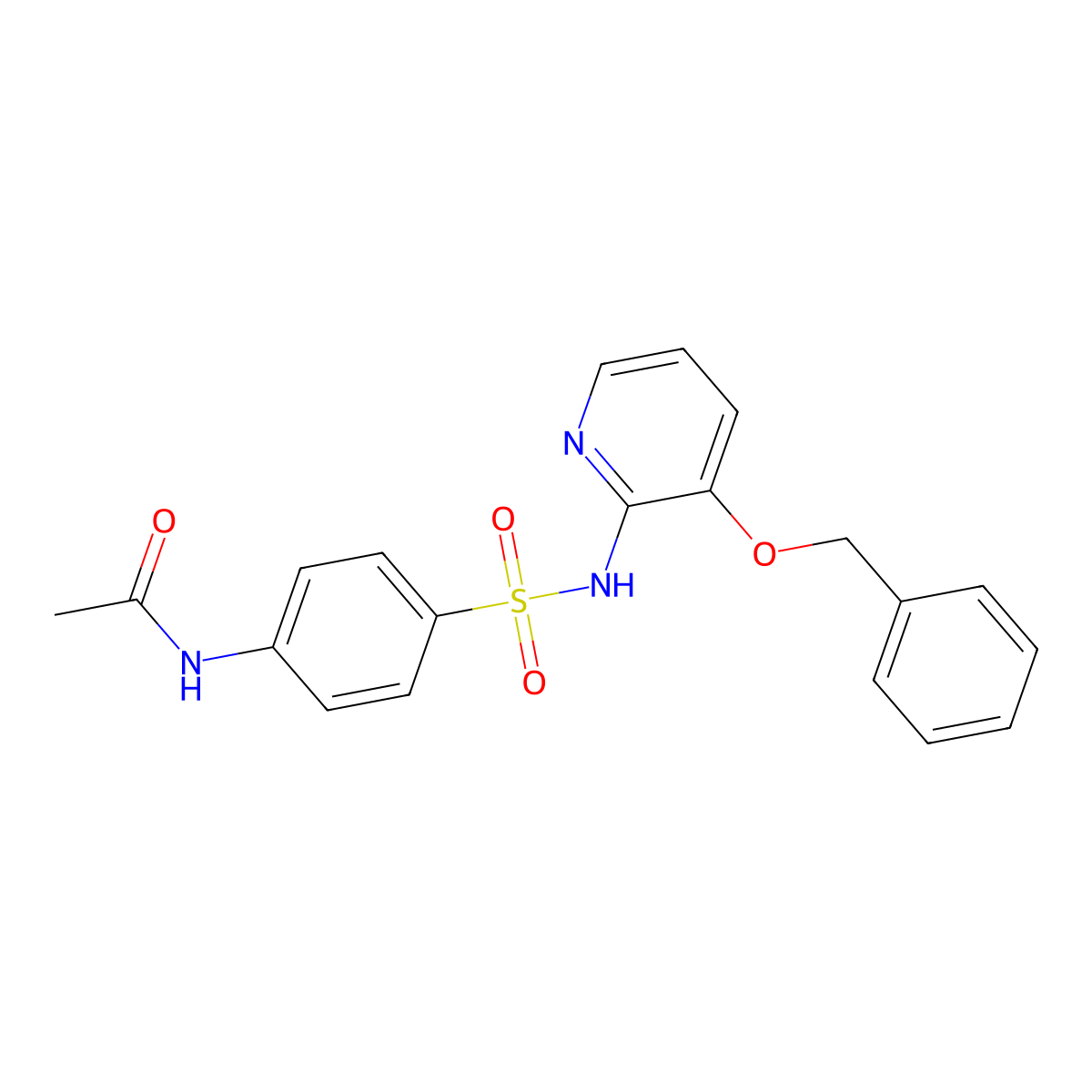 N-(4-{[3-(benzyloxy)pyridin-2-yl]sulfamoyl}phenyl)acetamide molecular structure, CAS 1024400-41-6