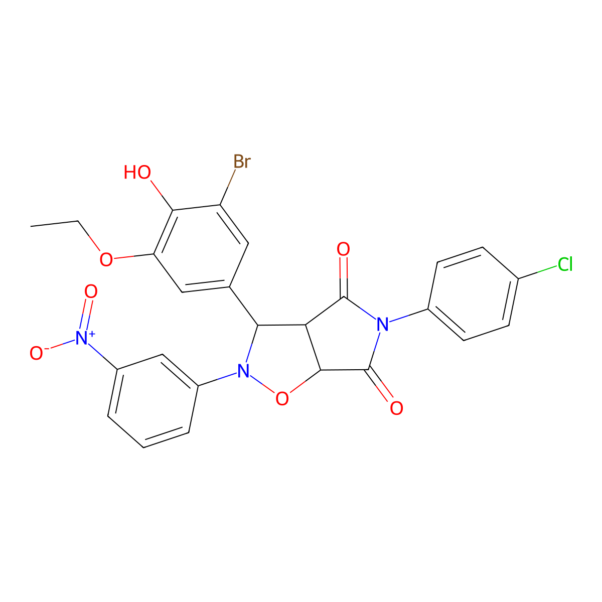 C25H19BrClN3O7 molecular structure, CAS 1024424-64-3