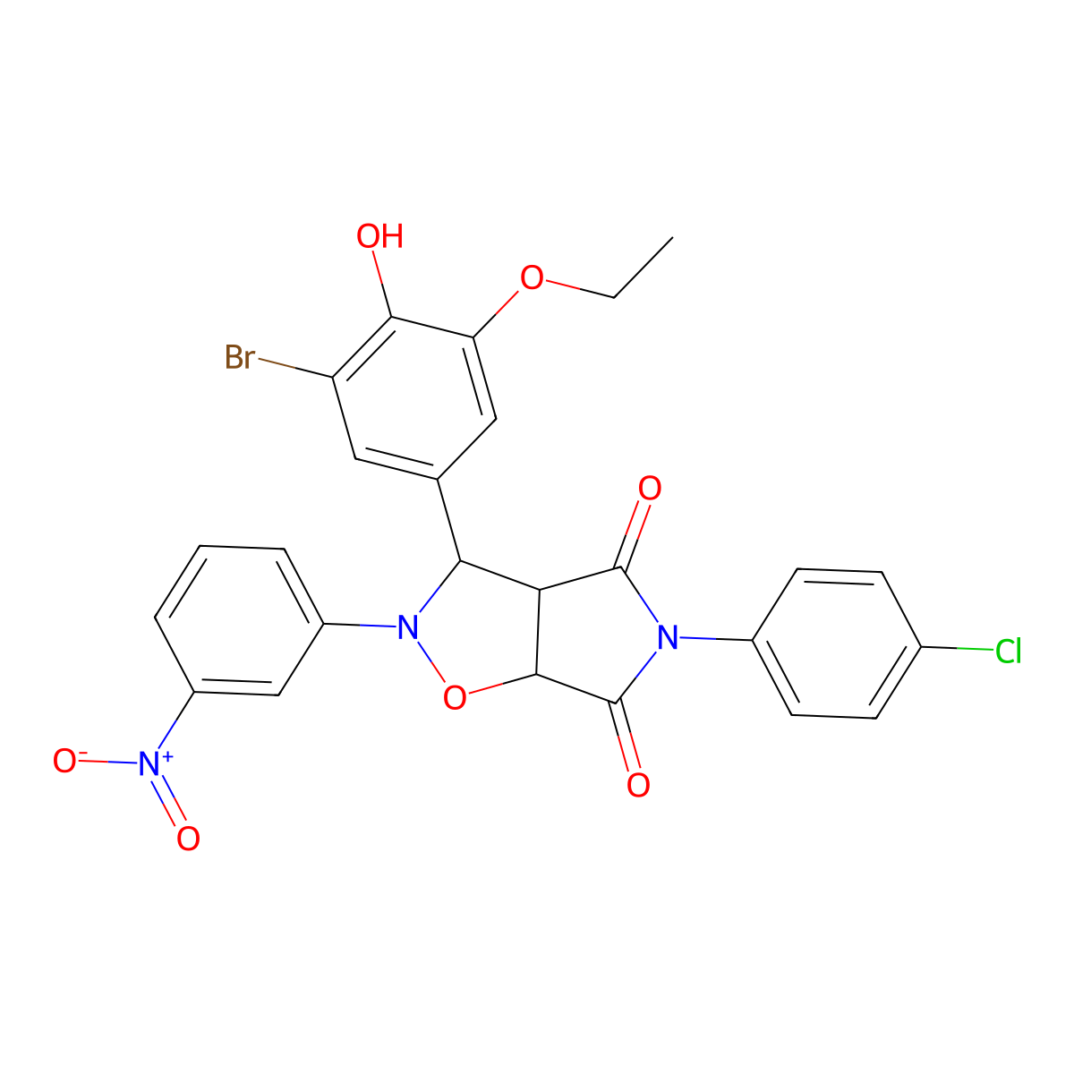 C25H19BrClN3O7 molecular structure, CAS 1024424-64-3