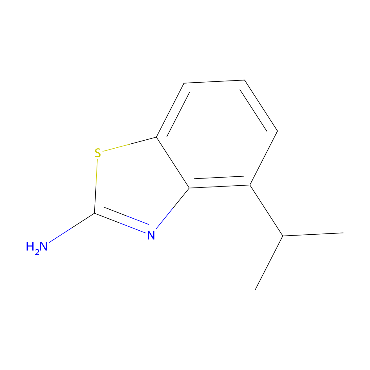 4-Isopropylbenzo[d]thiazol-2-amine molecular structure, CAS 1024490-13-8
