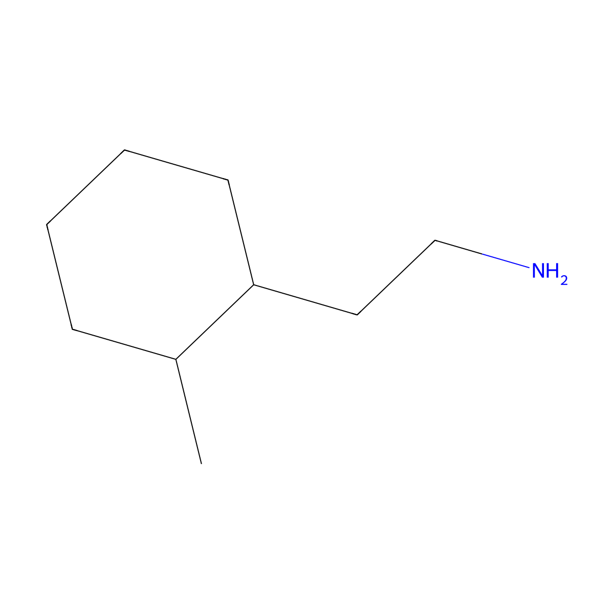 2-(2-Methylcyclohexyl)ethan-1-amine molecular structure, CAS 102450-00-0