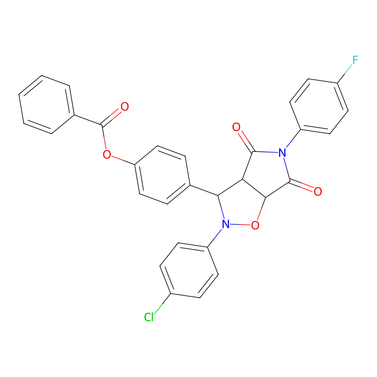 C30H20ClFN2O5 molecular structure, CAS 1024528-79-7