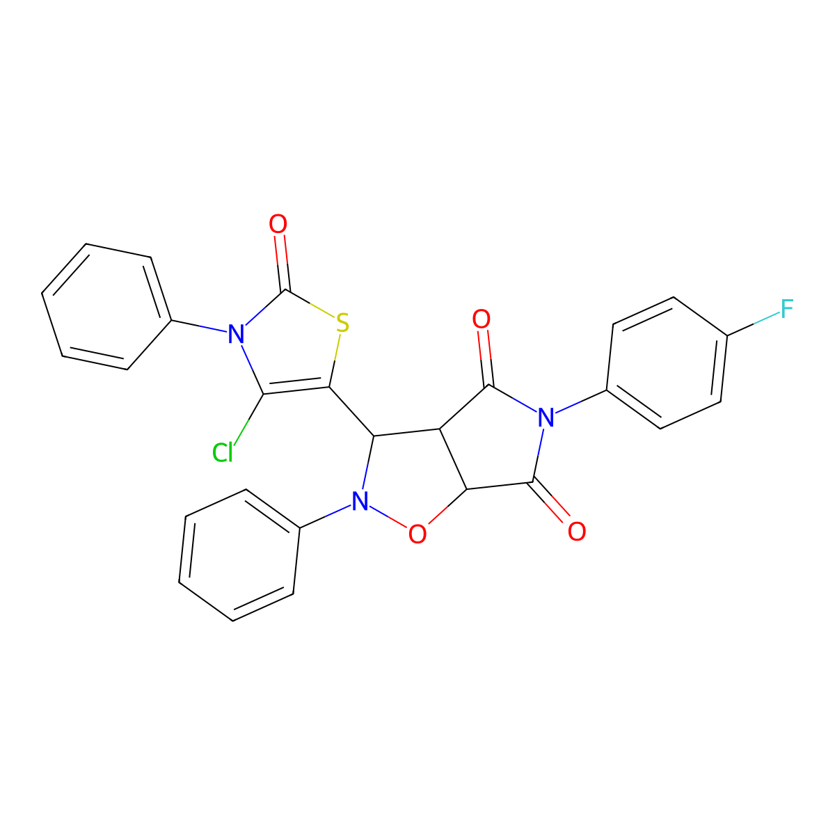 C26H17ClFN3O4S molecular structure, CAS 1024533-93-4