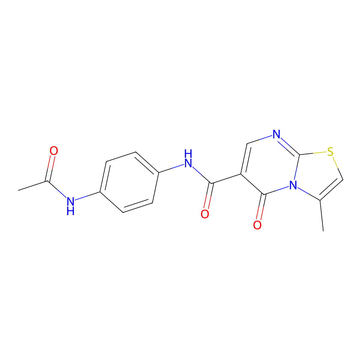 N-[4-(acetylamino)phenyl]-3-methyl-5-oxo-5H-[1,3]thiazolo[3,2-a]pyrimidine-6-carboxamide molecular structure, CAS 1024551-73-2