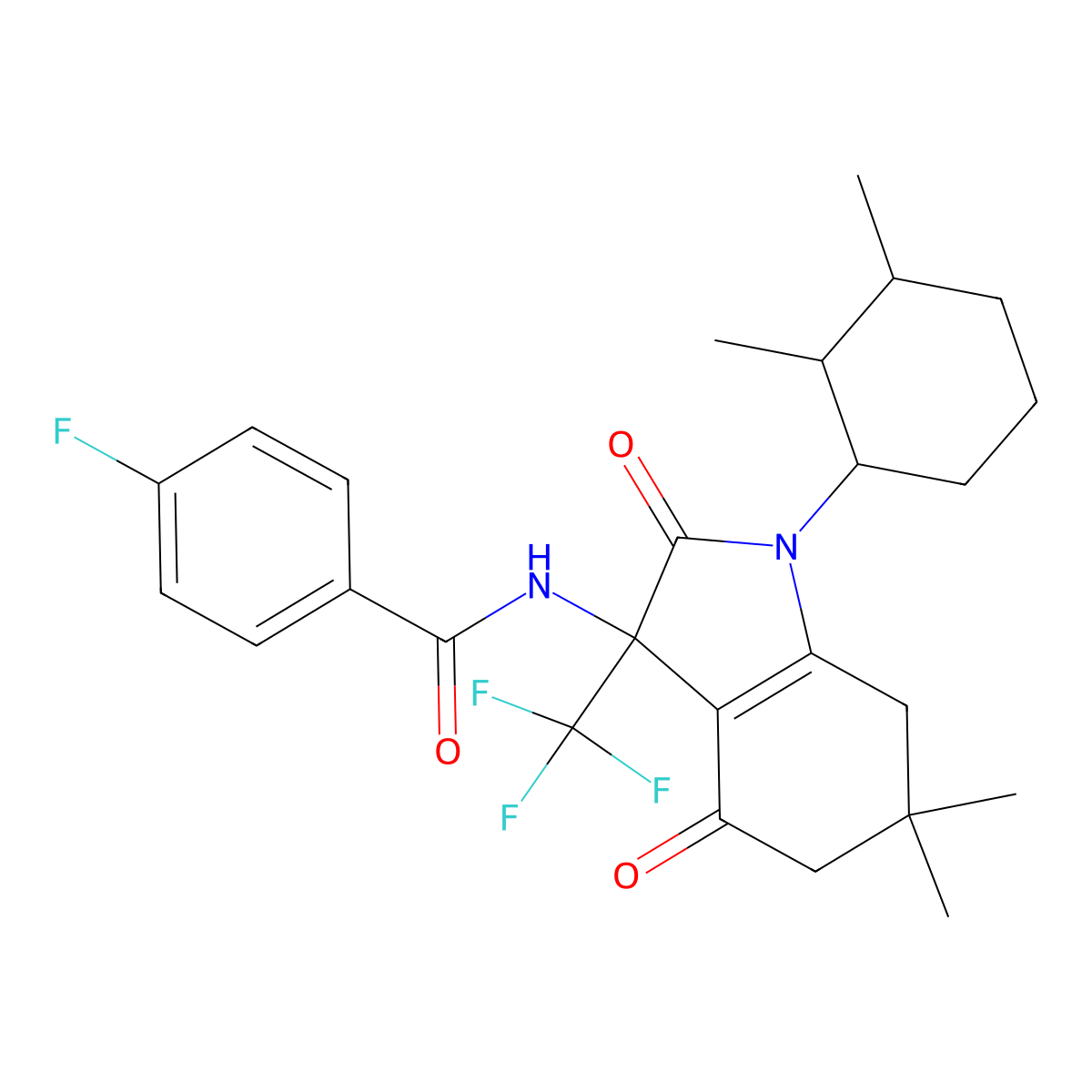 C26H30F4N2O3 molecular structure, CAS 1024567-20-1