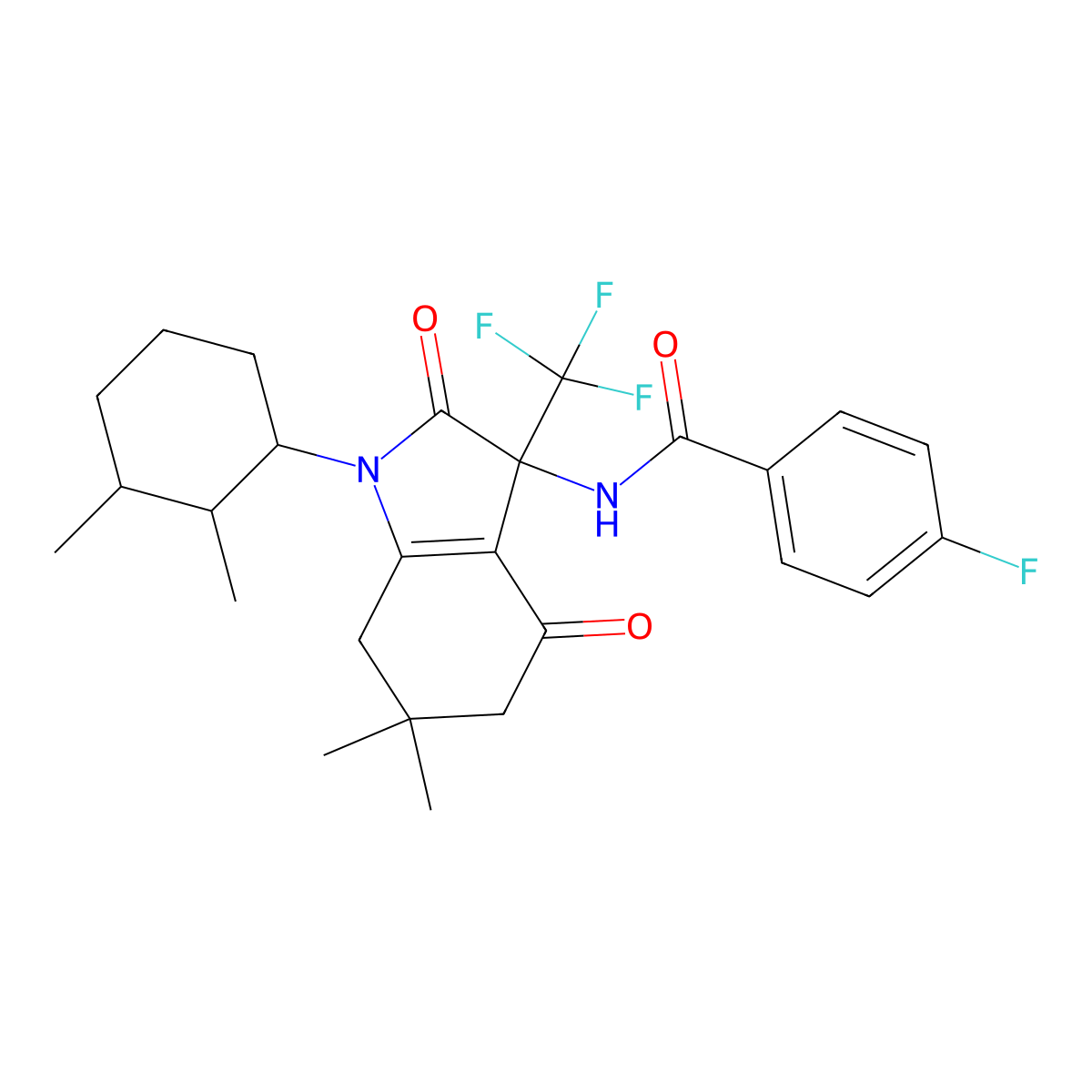 C26H30F4N2O3 molecular structure, CAS 1024567-20-1