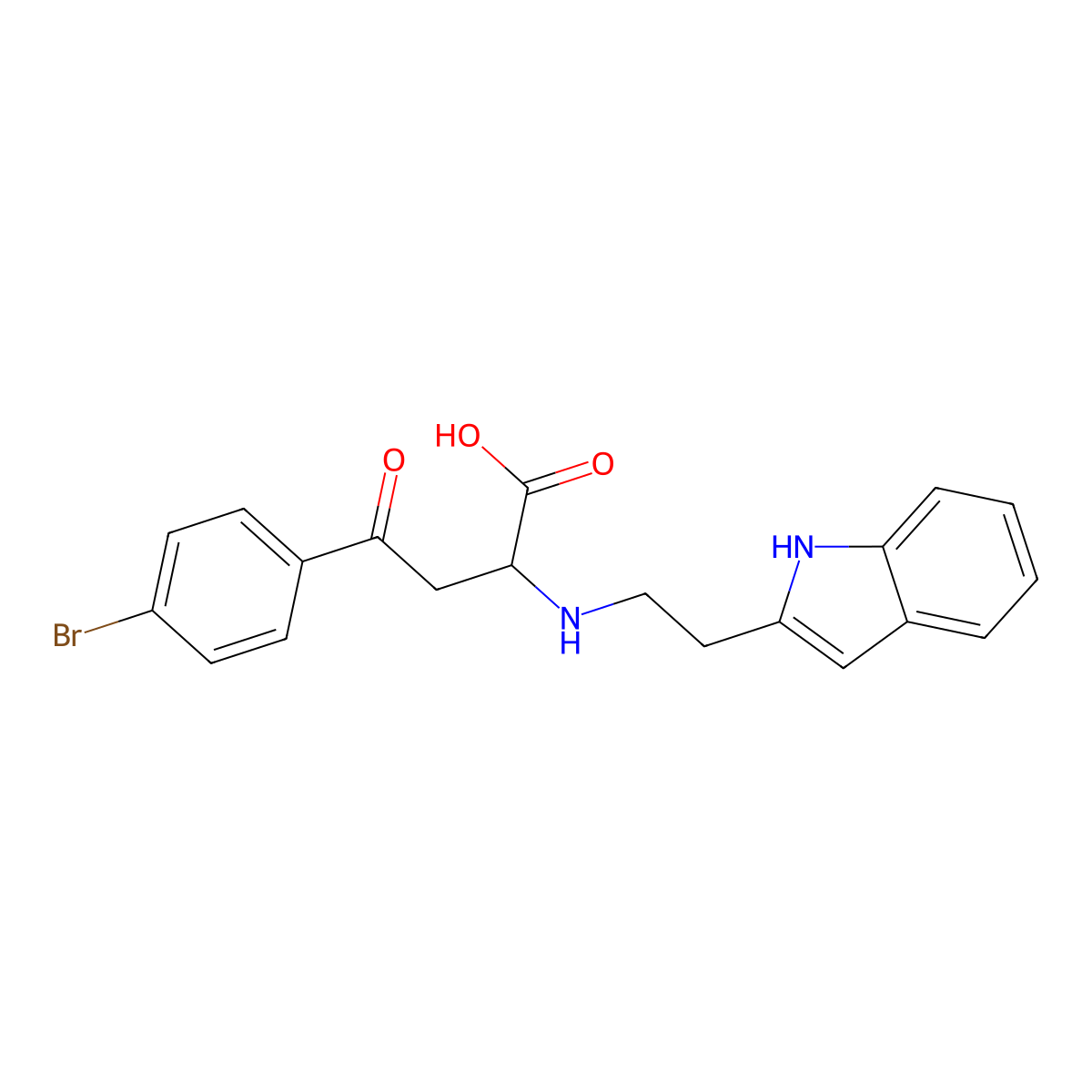 4-(4-bromophenyl)-2-{[2-(1H-indol-2-yl)ethyl]amino}-4-oxobutanoic acid molecular structure, CAS 1024591-91-0