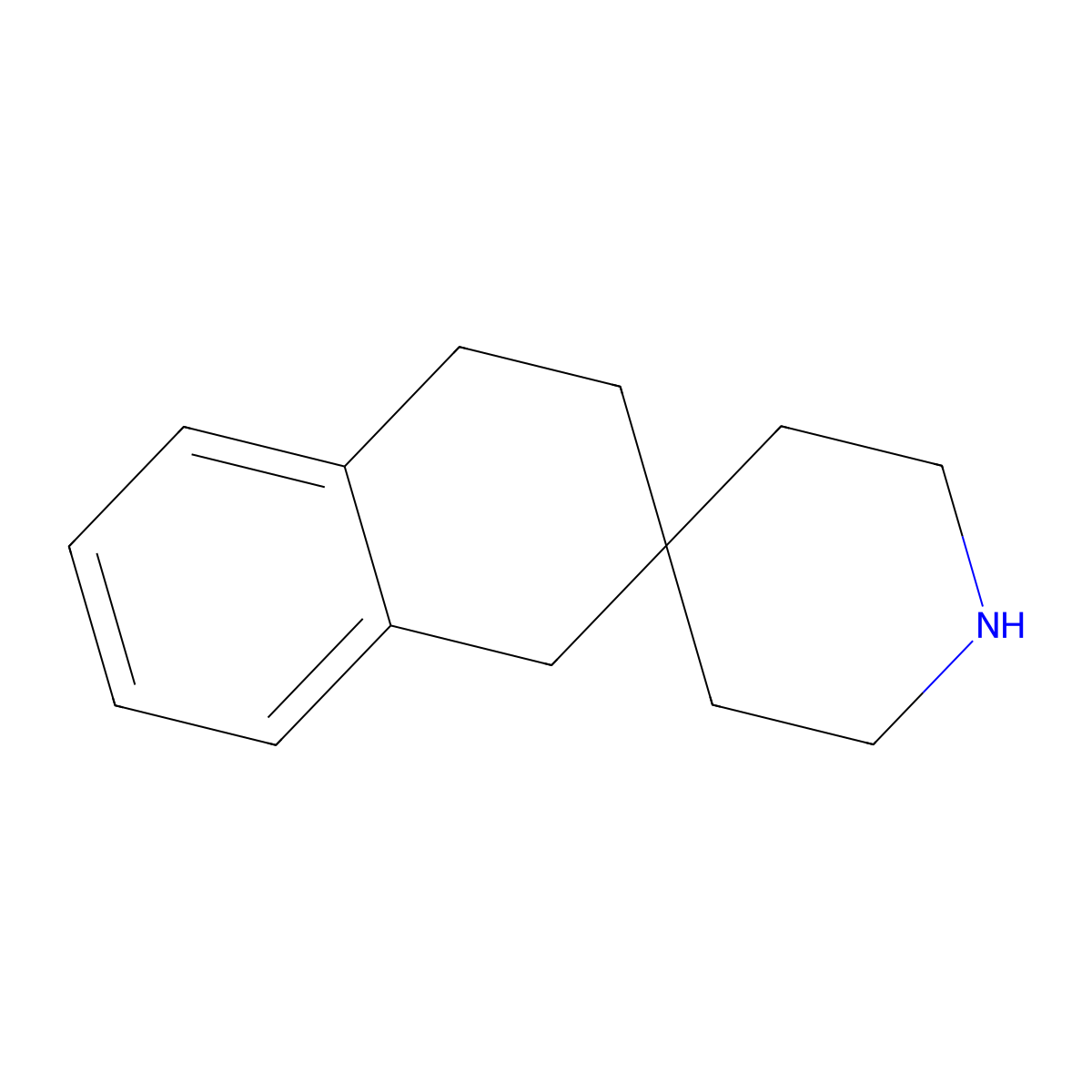 3,4-Dihydro-1h-spiro[naphthalene-2,4'-piperidine] molecular structure, CAS 1024605-76-2