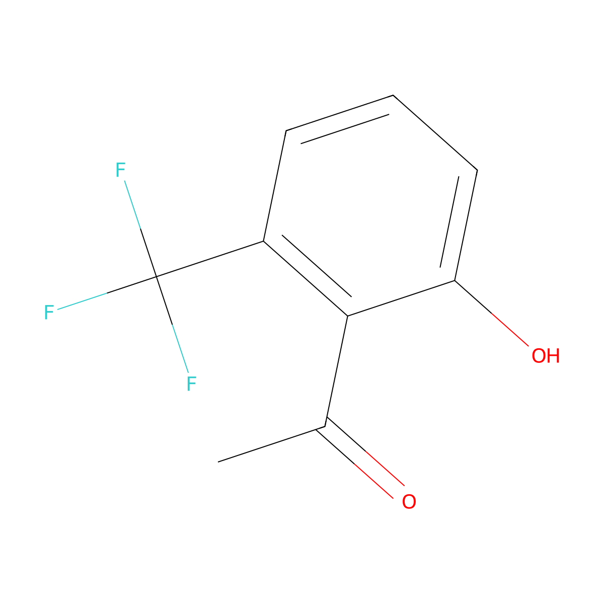 1-(2-Hydroxy-6-(trifluoromethyl)phenyl)ethan-1-one molecular structure, CAS 1024605-96-6