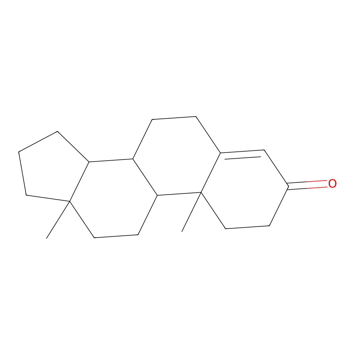 4-Androsten-3-one molecular structure, CAS 10247-98-0