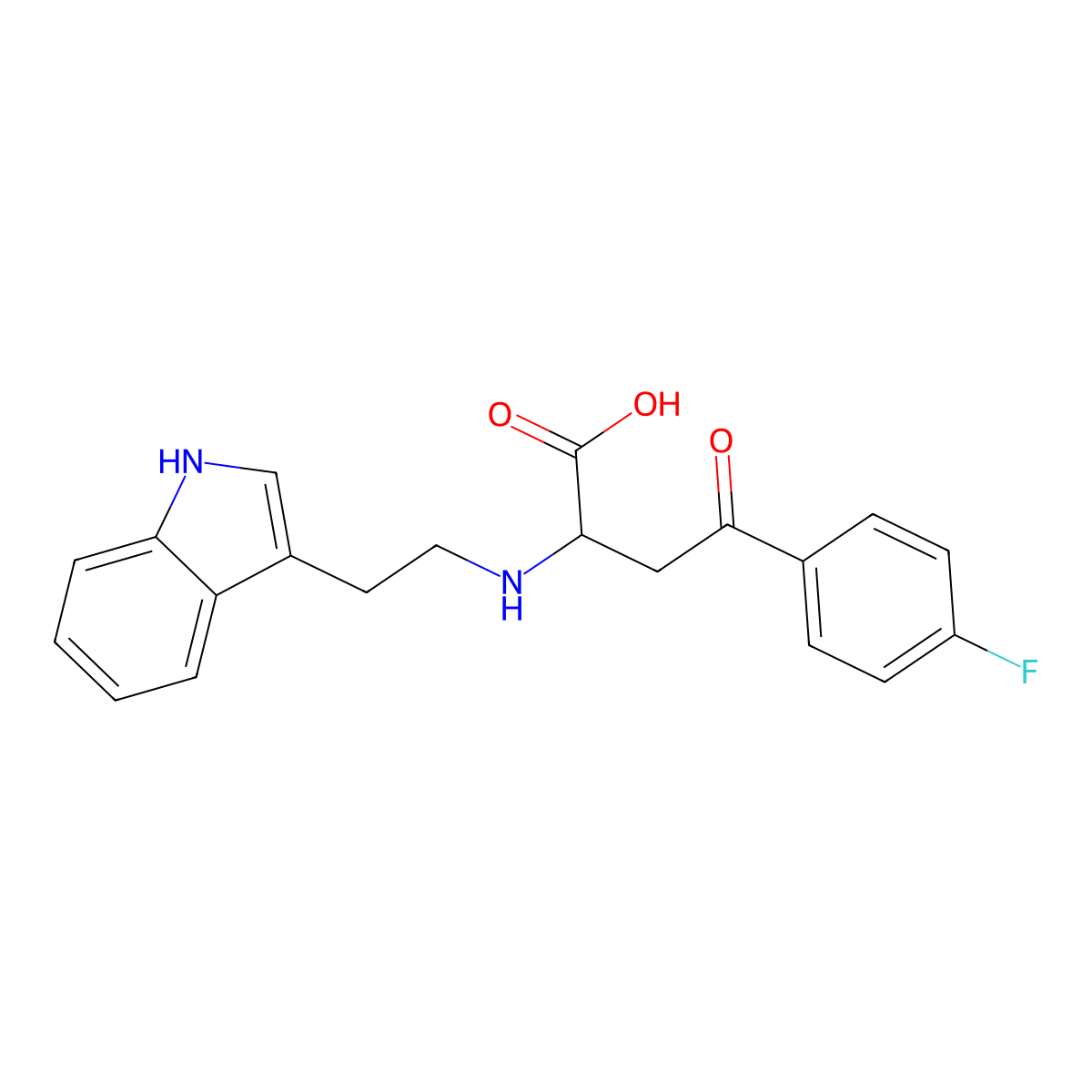 4-(4-fluorophenyl)-2-{[2-(1H-indol-3-yl)ethyl]amino}-4-oxobutanoic acid molecular structure, CAS 1024734-21-1