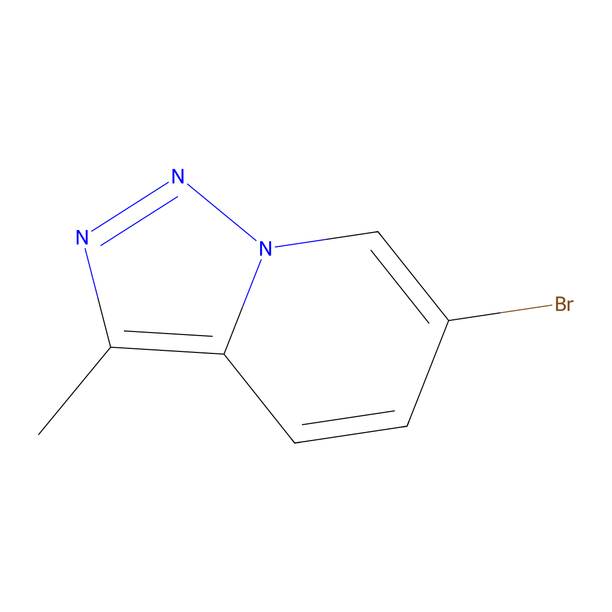 6-Bromo-3-methyl-[1,2,3]triazolo[1,5-a]pyridine molecular structure, CAS 1024741-92-1