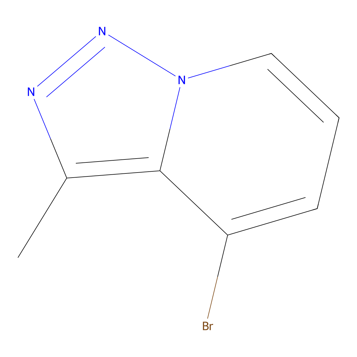 4-Bromo-3-methyl-[1,2,3]triazolo[1,5-a]pyridine molecular structure, CAS 1024741-95-4