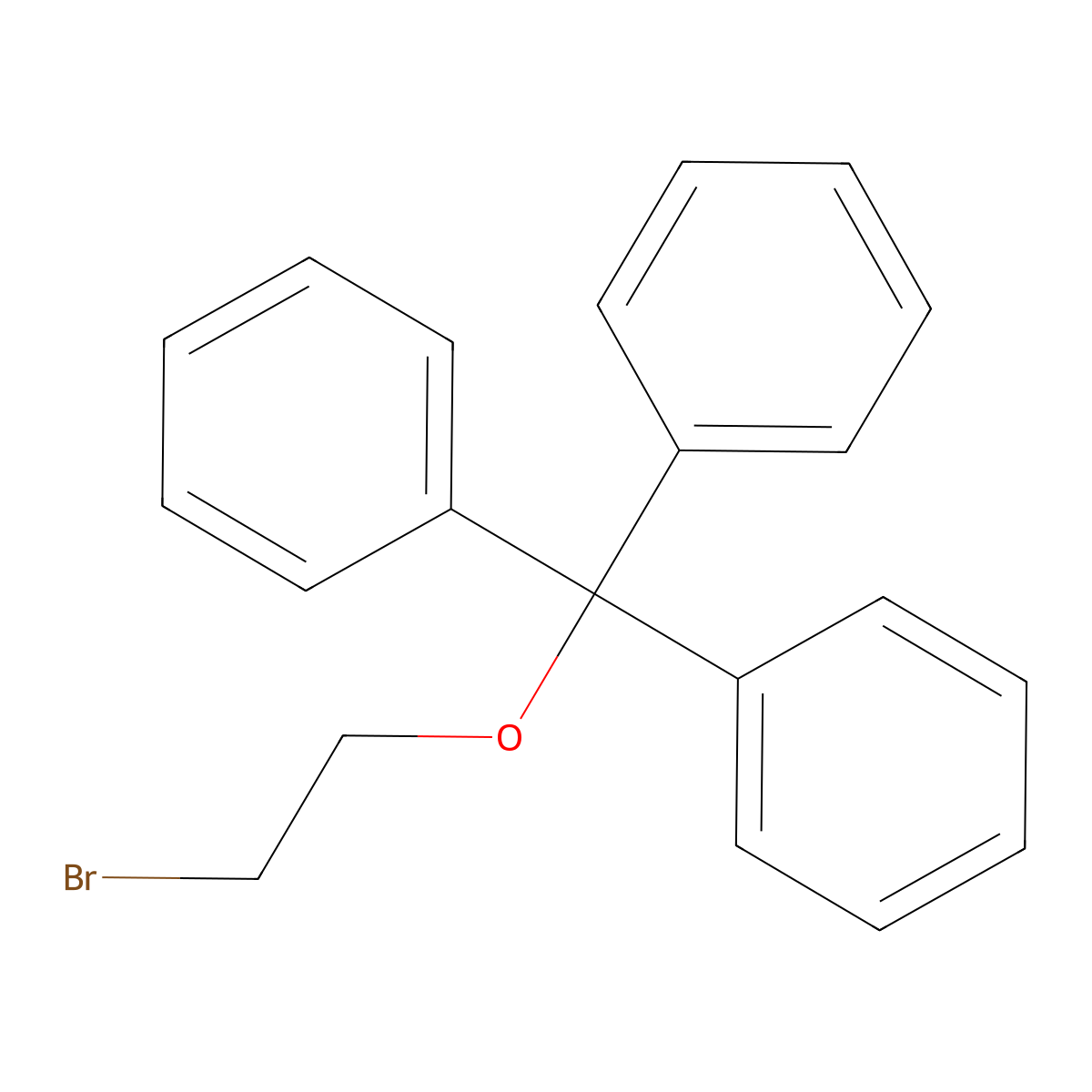 2-Bromoethyl trityl ether molecular structure, CAS 102478-39-7