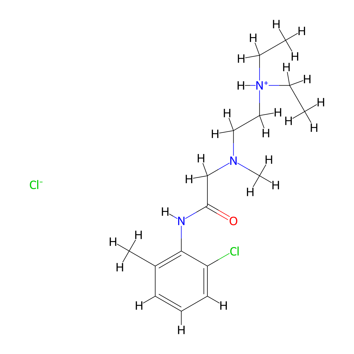 o-Acetotoluidide, 6'-chloro-2-((2-(diethylamino)ethyl)methylamino)-, hydrochloride molecular structure, CAS 102489-52-1