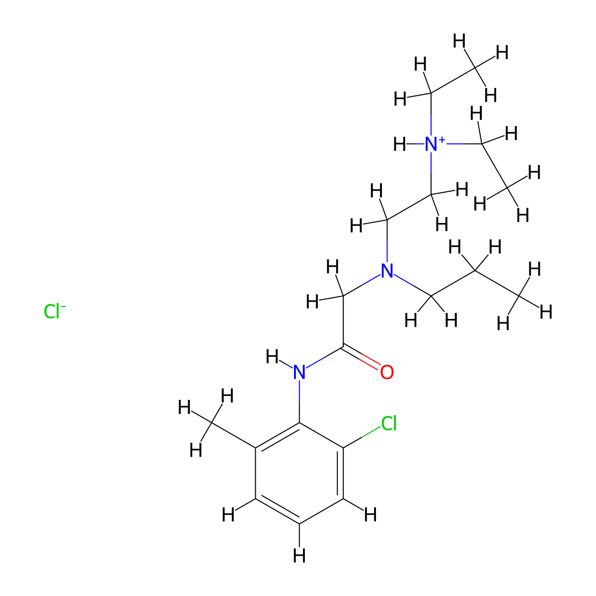 o-Acetotoluidide, 6'-chloro-2-((2-(diethylamino)ethyl)propylamino)-, hydrochloride molecular structure, CAS 102489-55-4