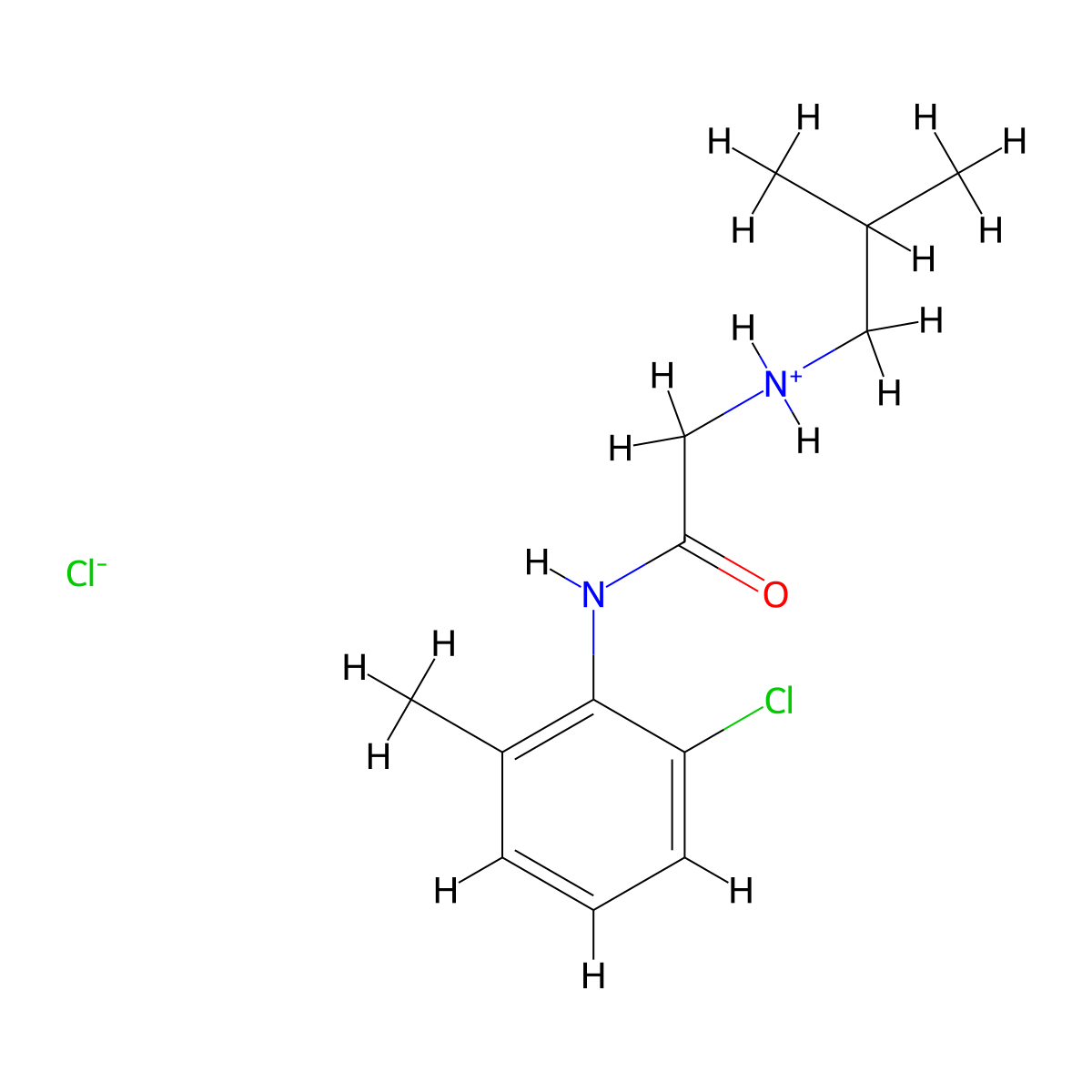 o-Acetotoluidide, 6'-chloro-2-(isobutylamino)-, hydrochloride molecular structure, CAS 102489-59-8
