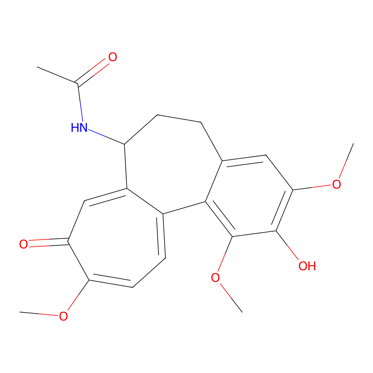 (-)-2-Demethylcolchicine molecular structure, CAS 102491-80-5