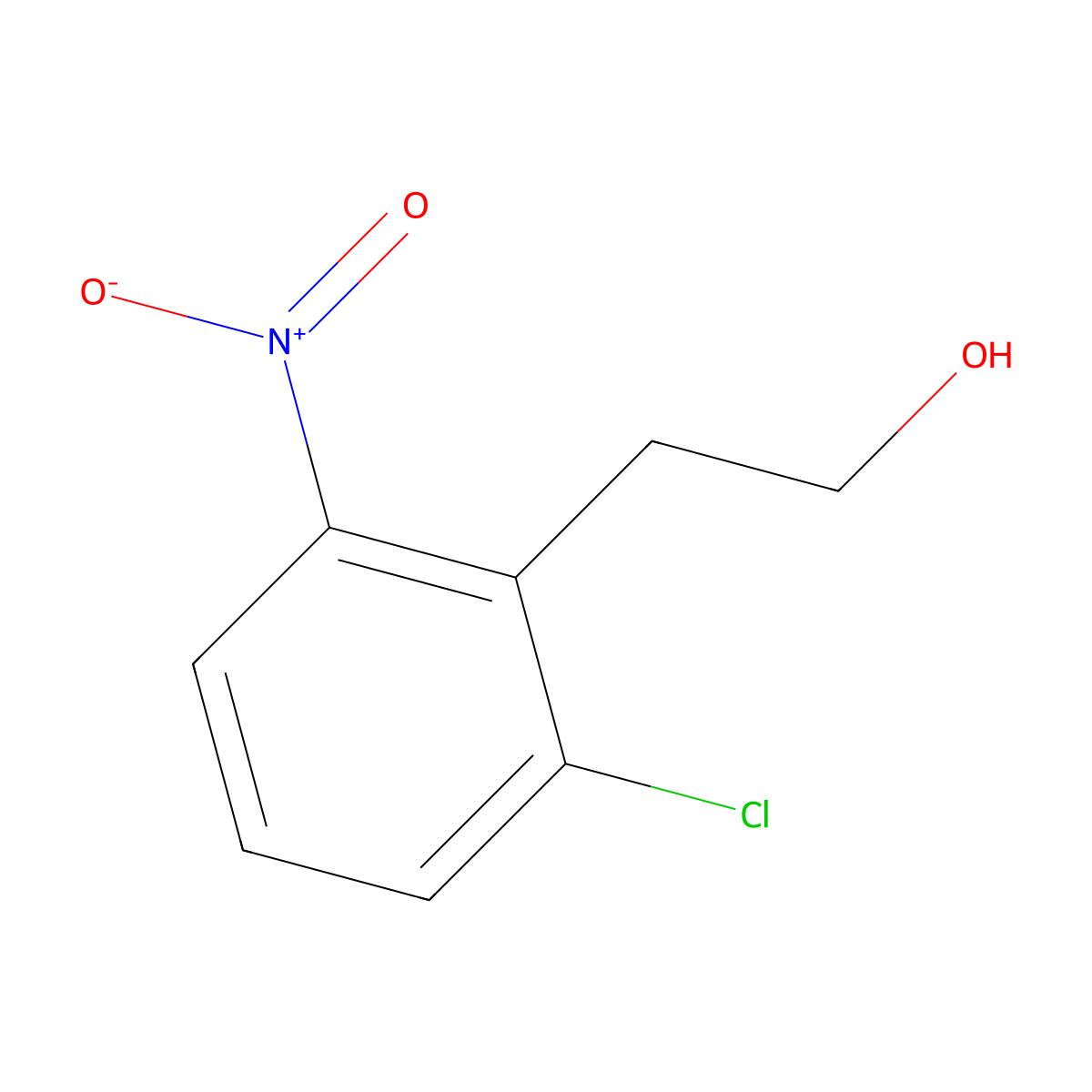 2-(2-Chloro-6-nitrophenyl)ethanol molecular structure, CAS 102493-68-5
