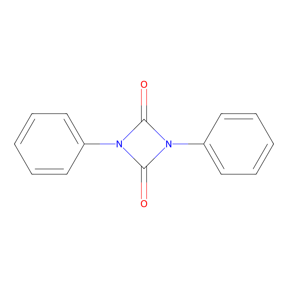 1,3-Diphenyluretidine-2,4-dione molecular structure, CAS 1025-36-1