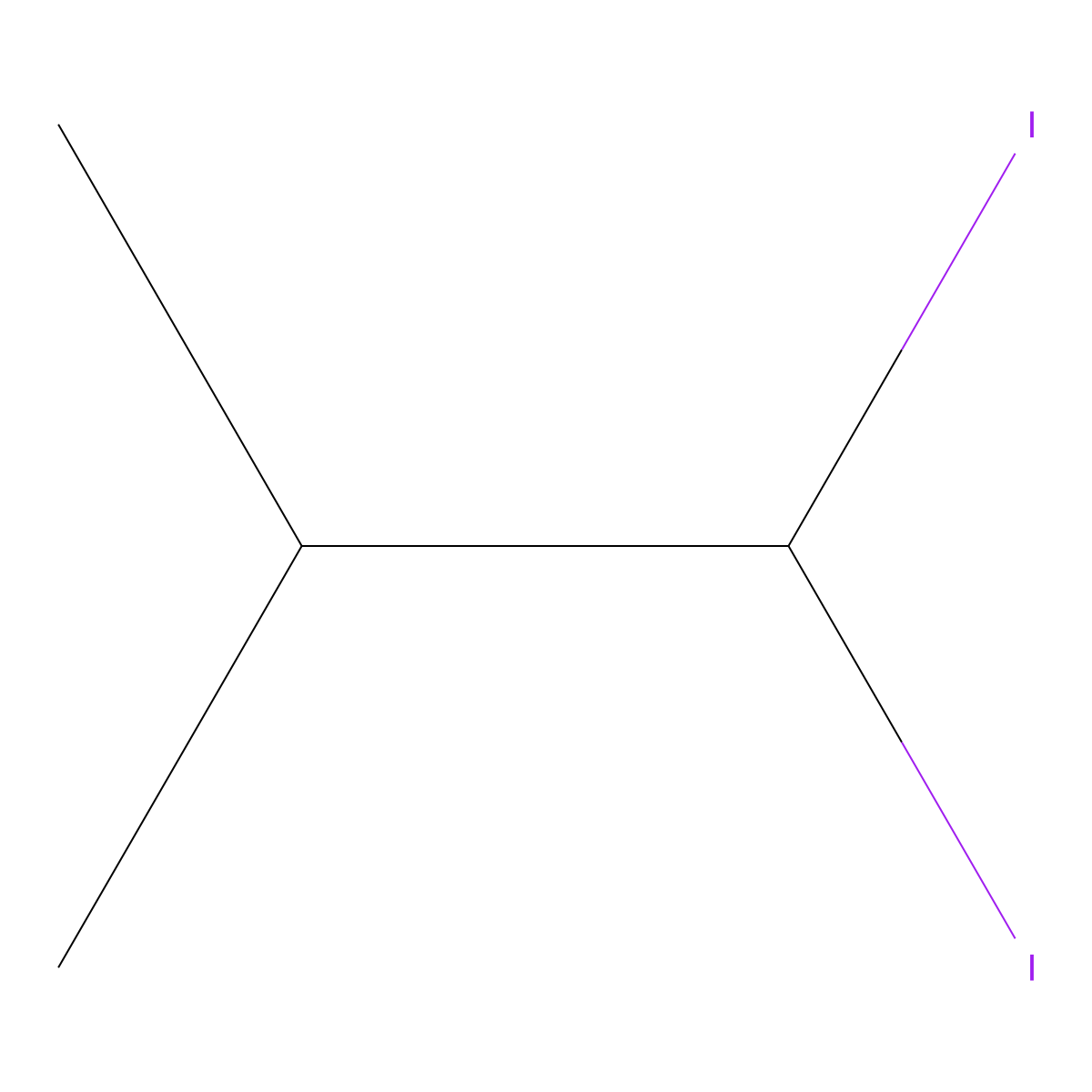 1,1-Diiodo-2-methylpropane molecular structure, CAS 10250-55-2