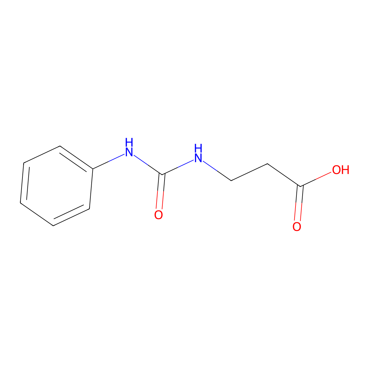 3-[(Anilinocarbonyl)amino]propanoic acid molecular structure, CAS 10250-66-5