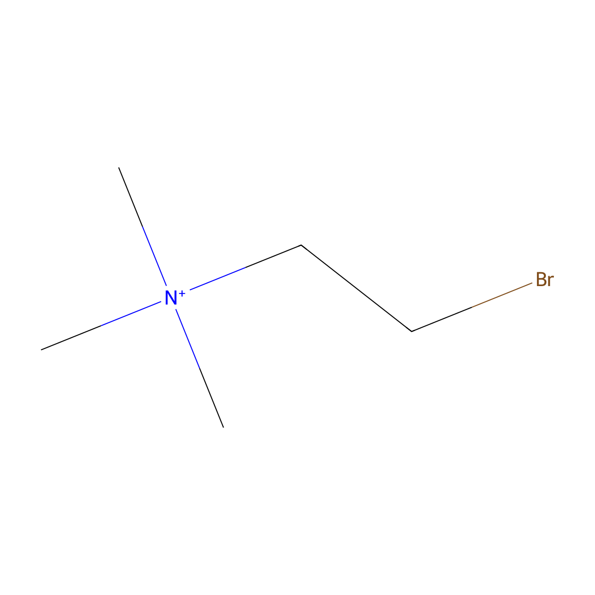 2-Bromoethyl(trimethyl)azanium molecular structure, CAS 10250-82-5