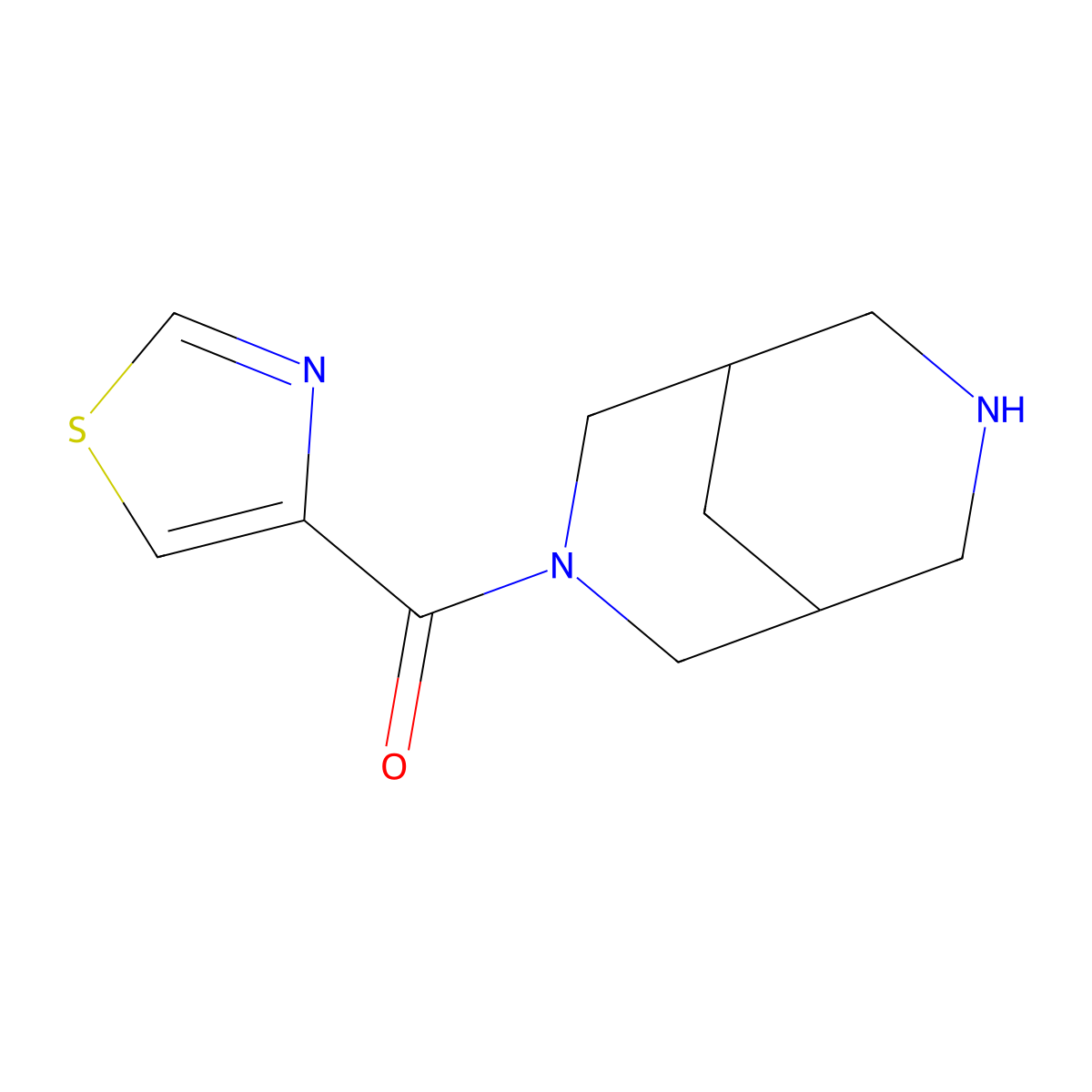 3,7-Diazabicyclo[3.3.1]nonan-3-yl(thiazol-4-yl)methanone molecular structure, CAS 1025007-55-9