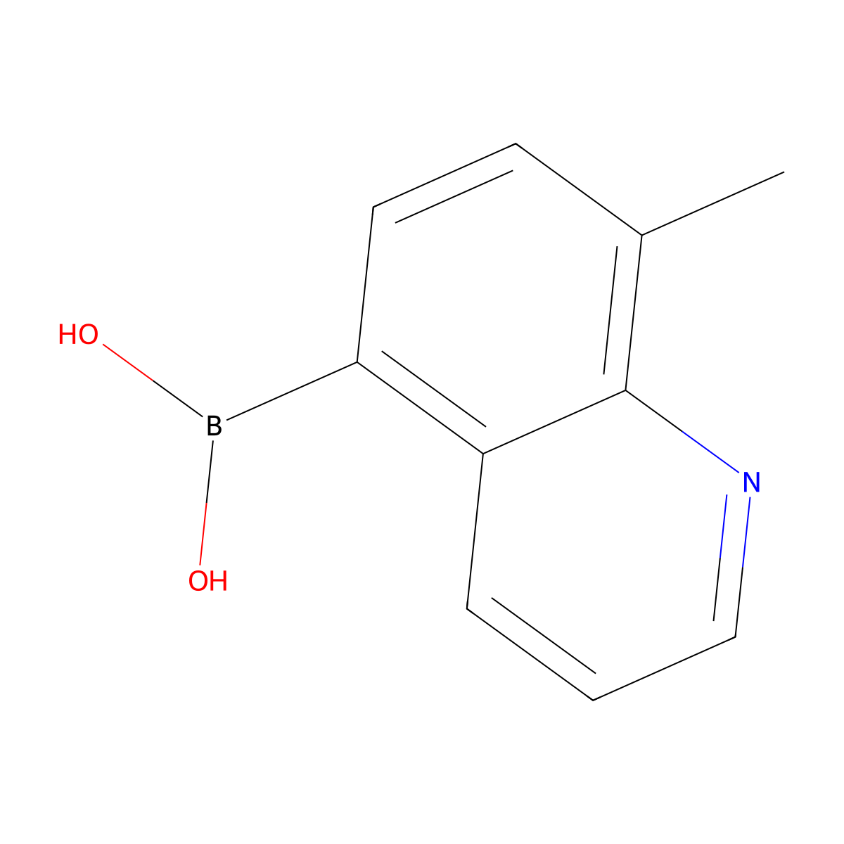 (8-Methylquinolin-5-yl)boronic acid molecular structure, CAS 1025010-58-5
